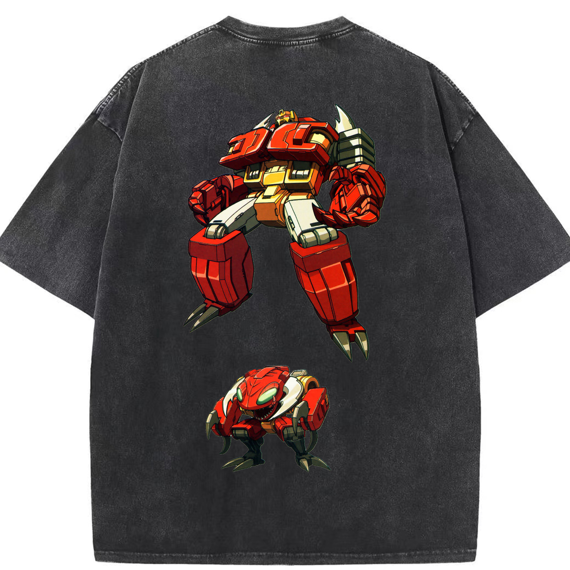 （画像用）  綿100% ヴィンテージ風 半袖Tシャツ（背面プリント）
