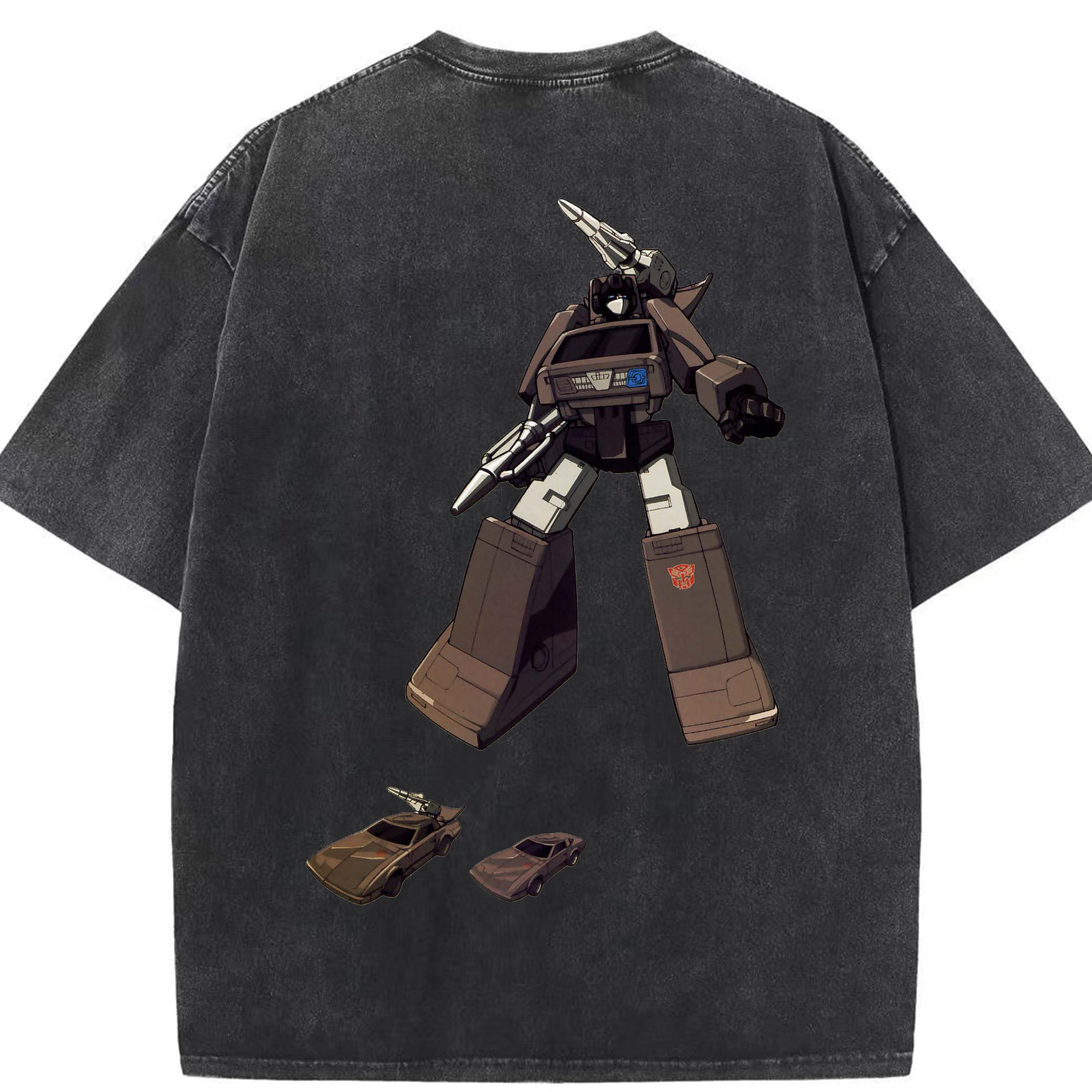 （画像用）  綿100% ヴィンテージ風 半袖Tシャツ（背面プリント）