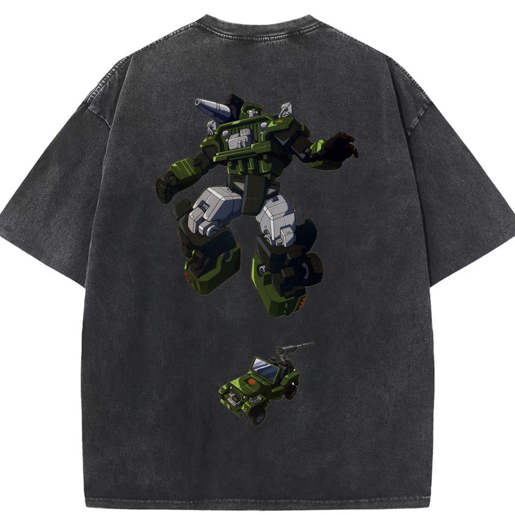 （画像用）  綿100% ヴィンテージ風 半袖Tシャツ（背面プリント）