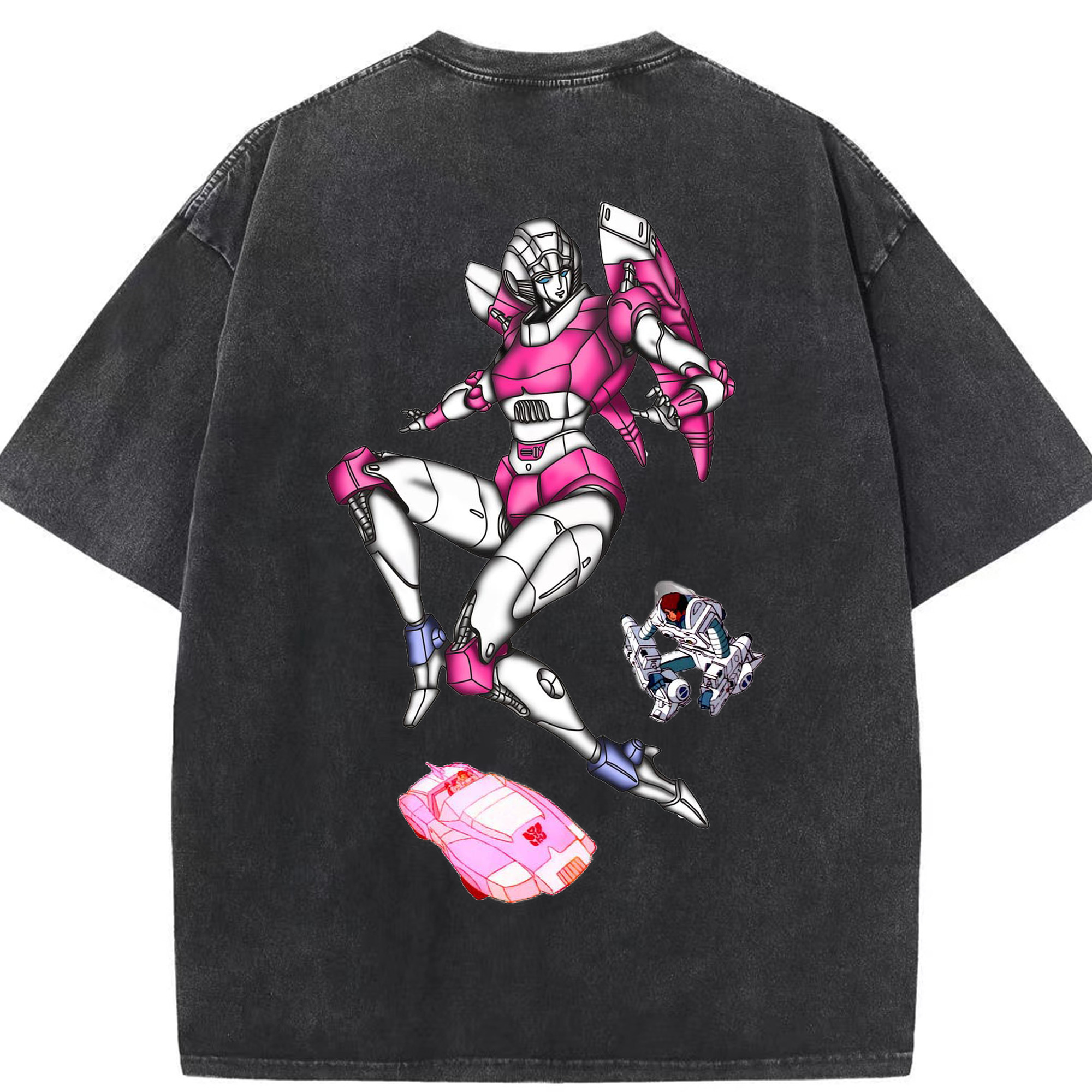 （画像用）  綿100% ヴィンテージ風 半袖Tシャツ（背面プリント）