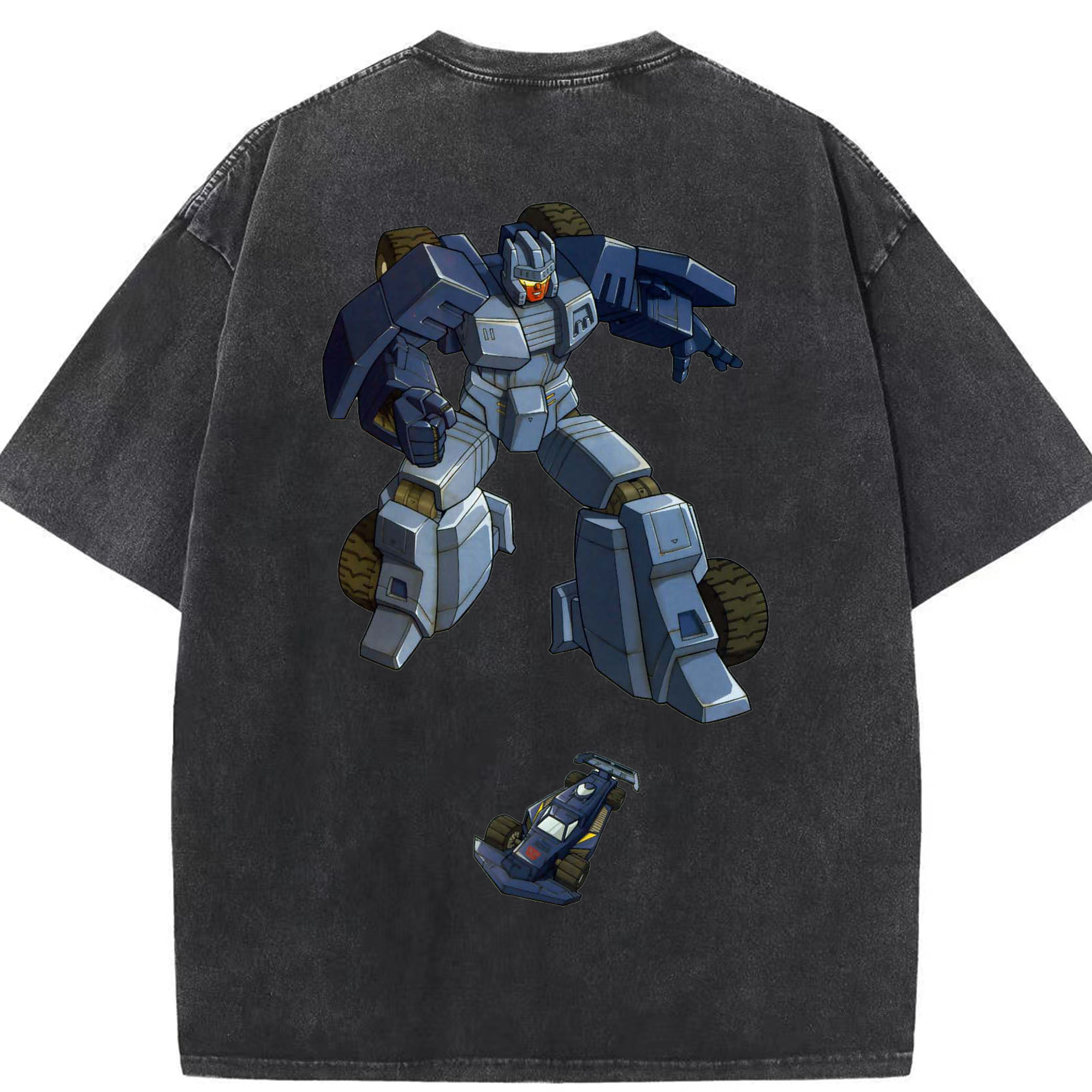 （画像用）  綿100% ヴィンテージ風 半袖Tシャツ（背面プリント）