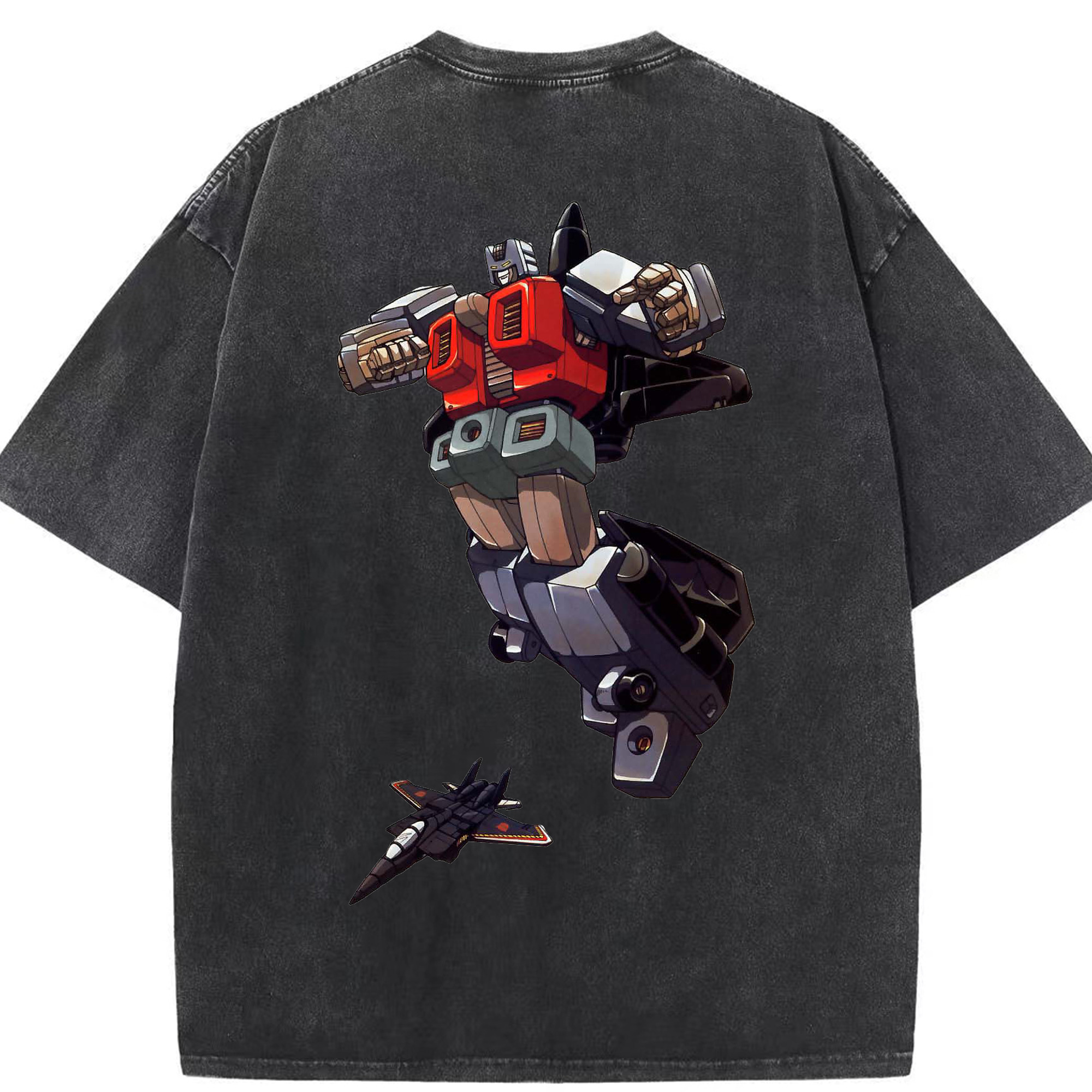 （画像用）  綿100% ヴィンテージ風 半袖Tシャツ（背面プリント）