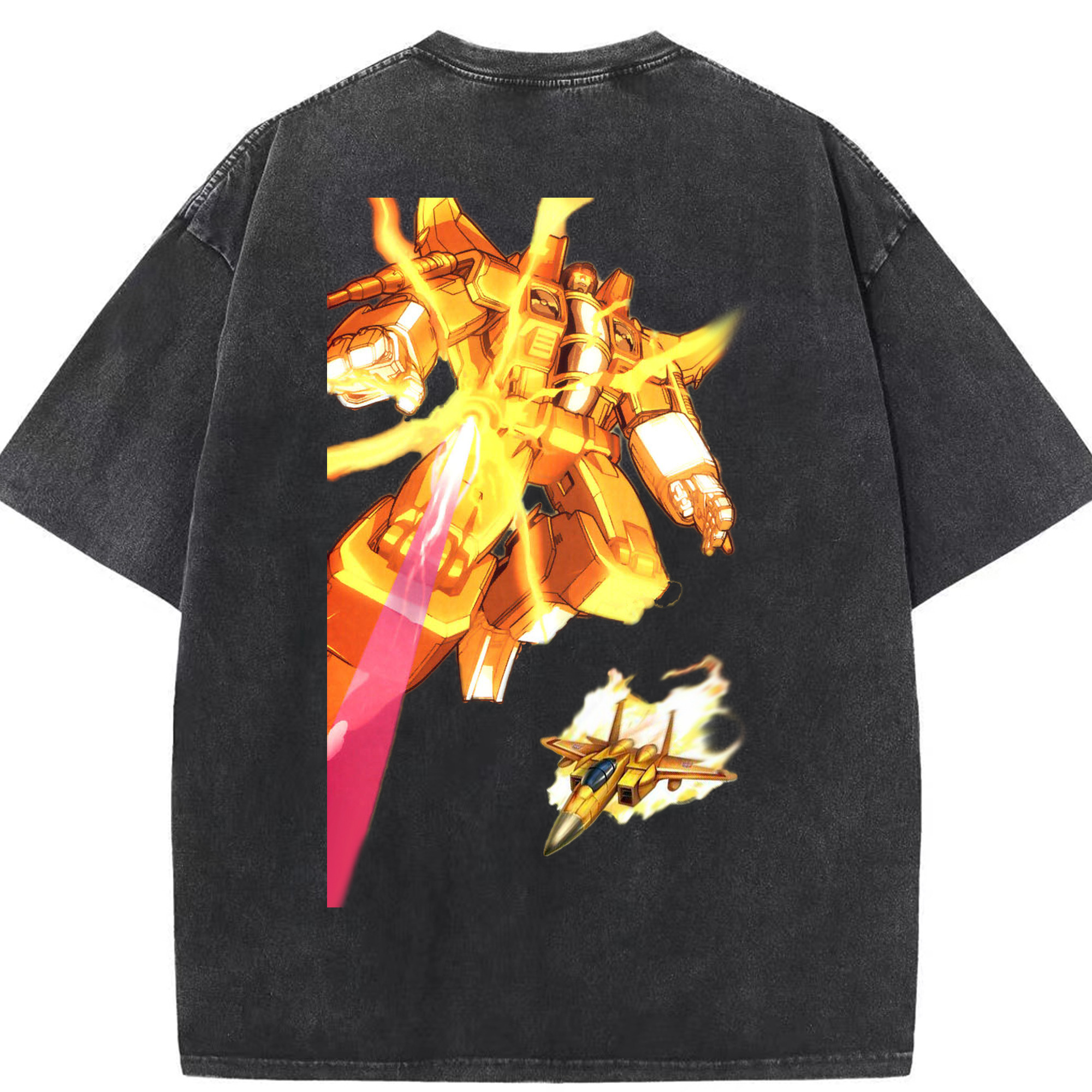 （画像用）  綿100% ヴィンテージ風 半袖Tシャツ（背面プリント）