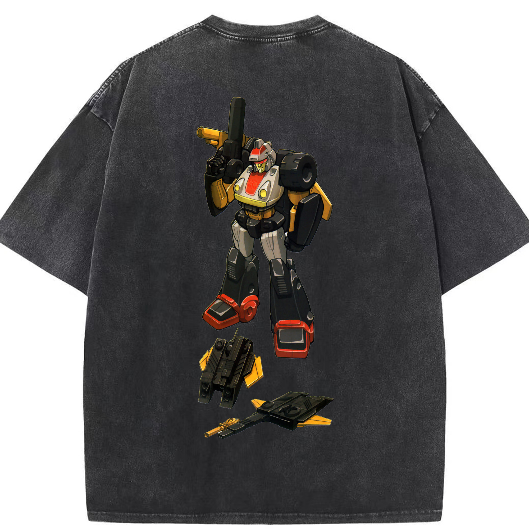 （画像用）  綿100% ヴィンテージ風 半袖Tシャツ（背面プリント）
