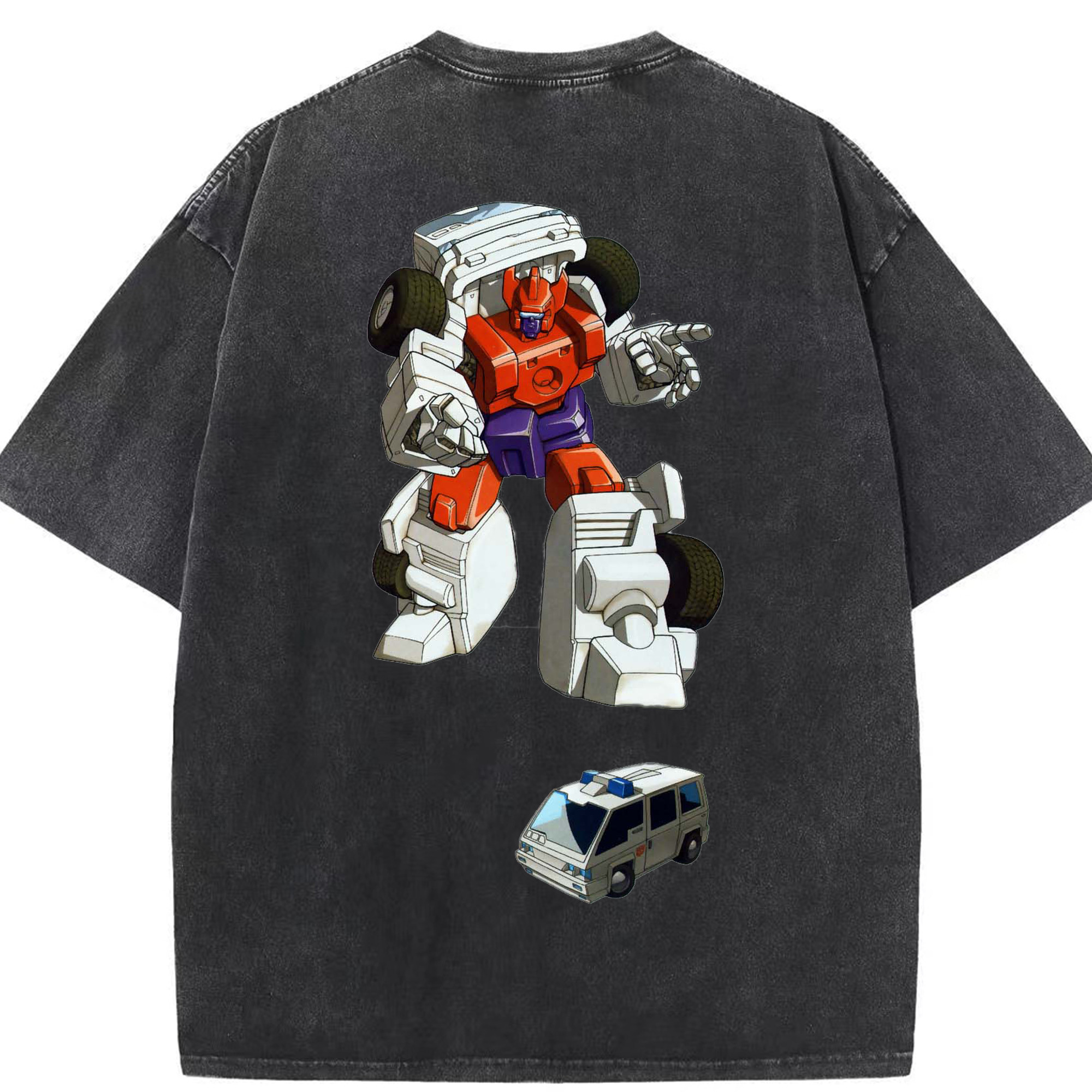 （画像用）  綿100% ヴィンテージ風 半袖Tシャツ（背面プリント）