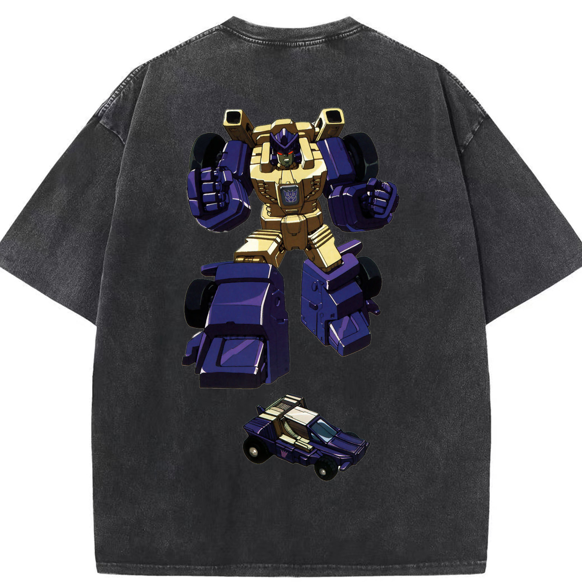 （画像用）  綿100% ヴィンテージ風 半袖Tシャツ（背面プリント）