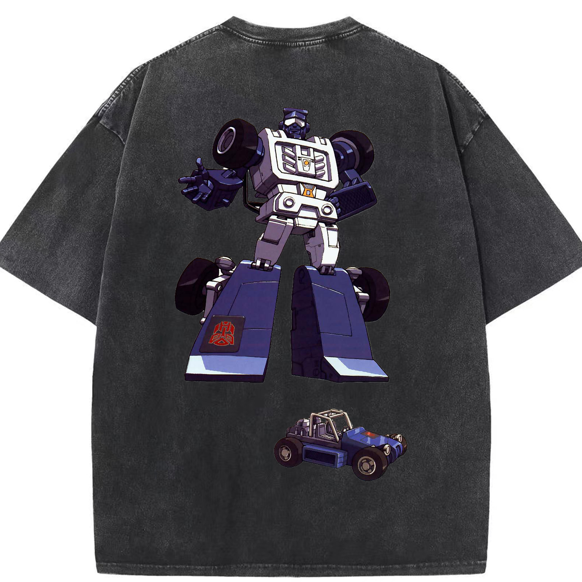 （画像用）  綿100% ヴィンテージ風 半袖Tシャツ（背面プリント）