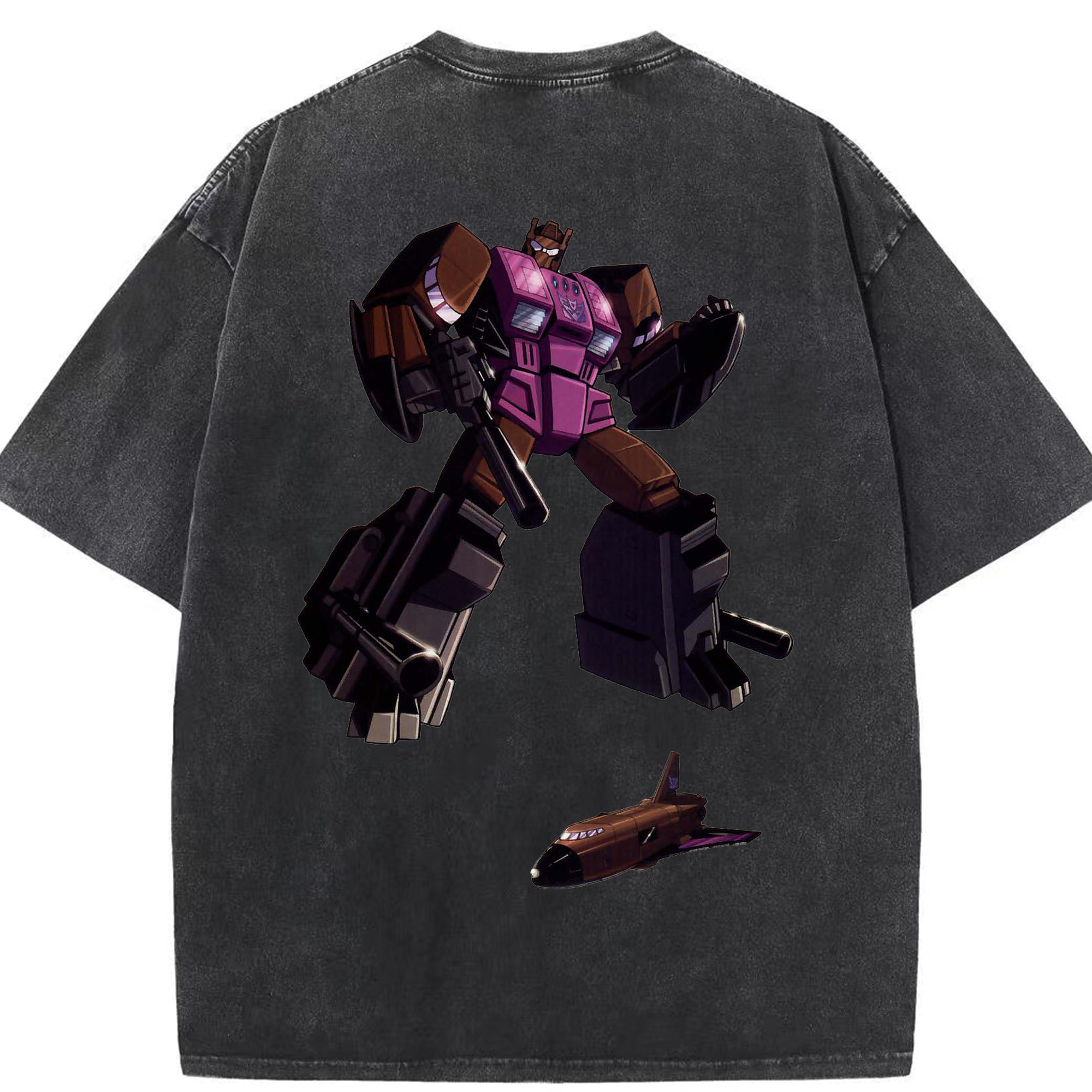 （画像用）  綿100% ヴィンテージ風 半袖Tシャツ（背面プリント）