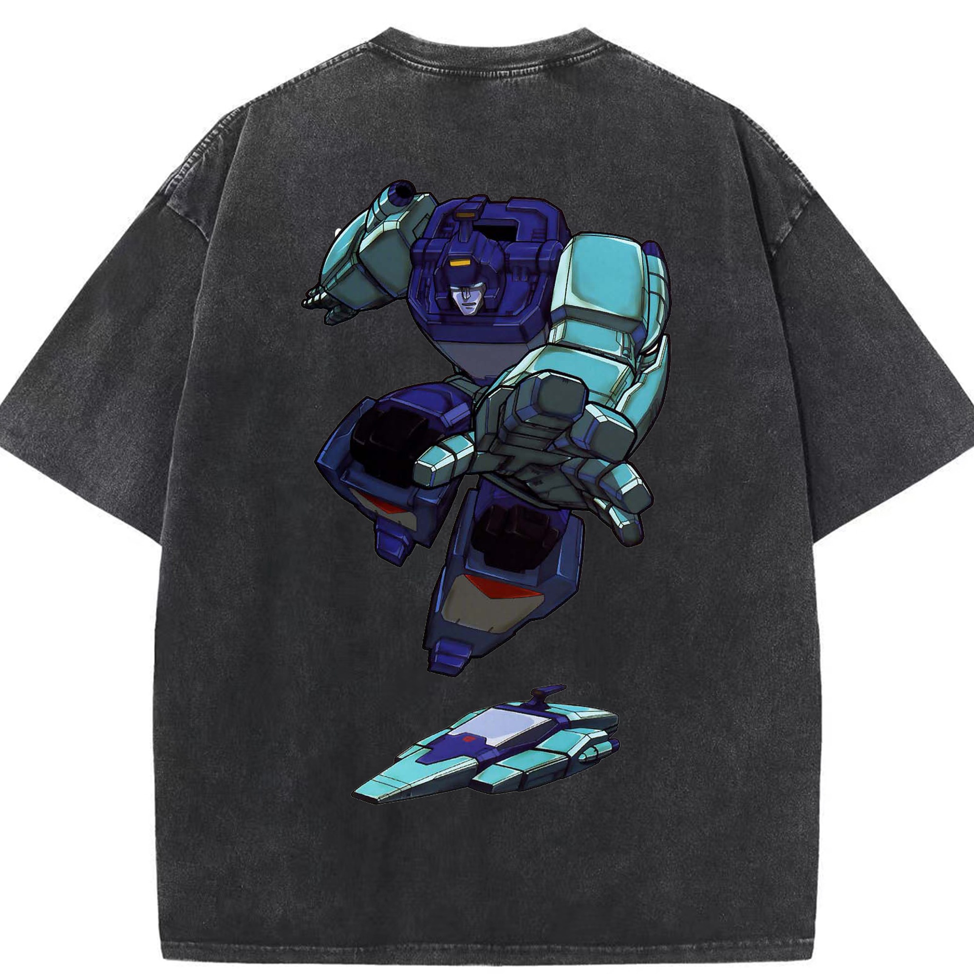 （画像用）  綿100% ヴィンテージ風 半袖Tシャツ（背面プリント）