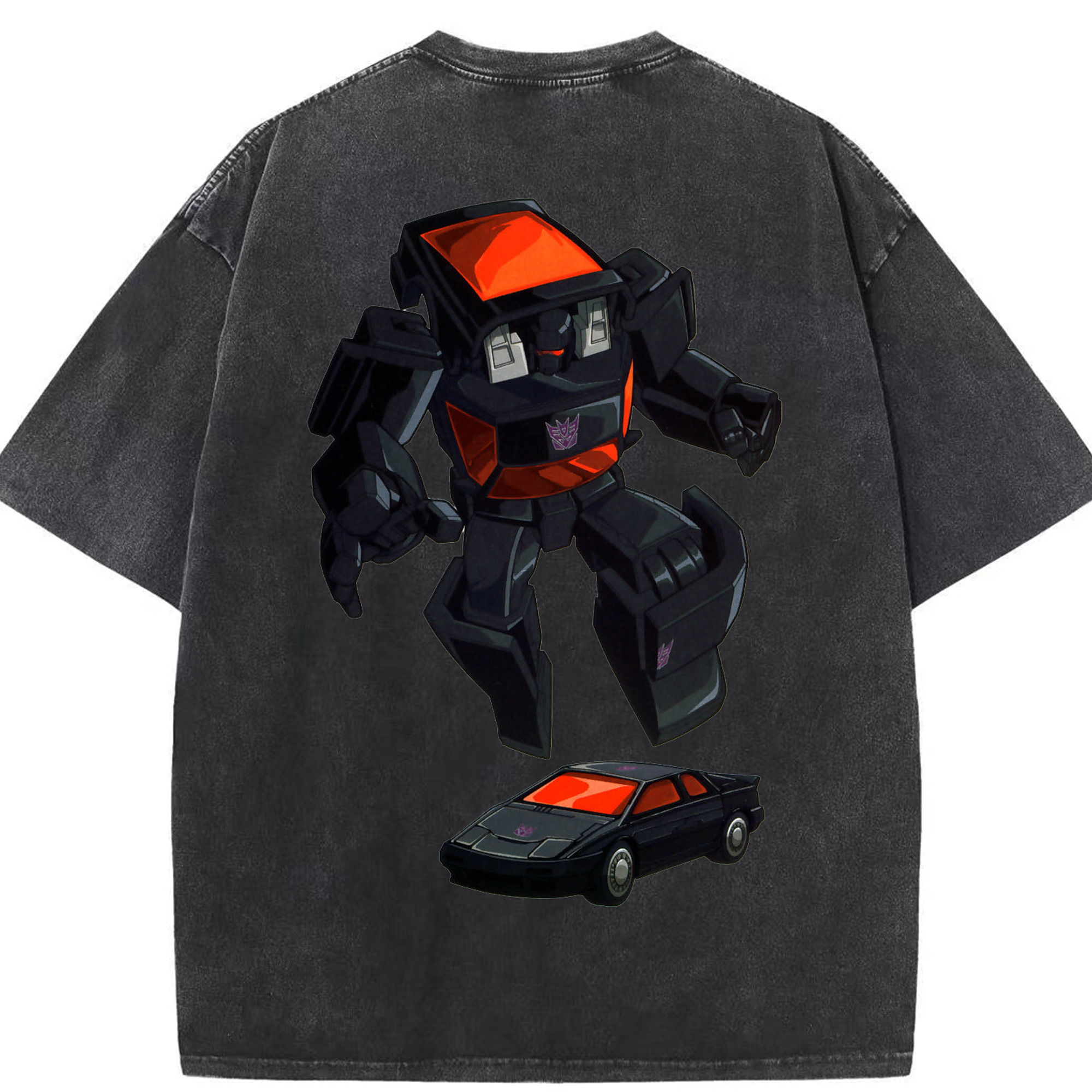 （画像用）  綿100% ヴィンテージ風 半袖Tシャツ（背面プリント）