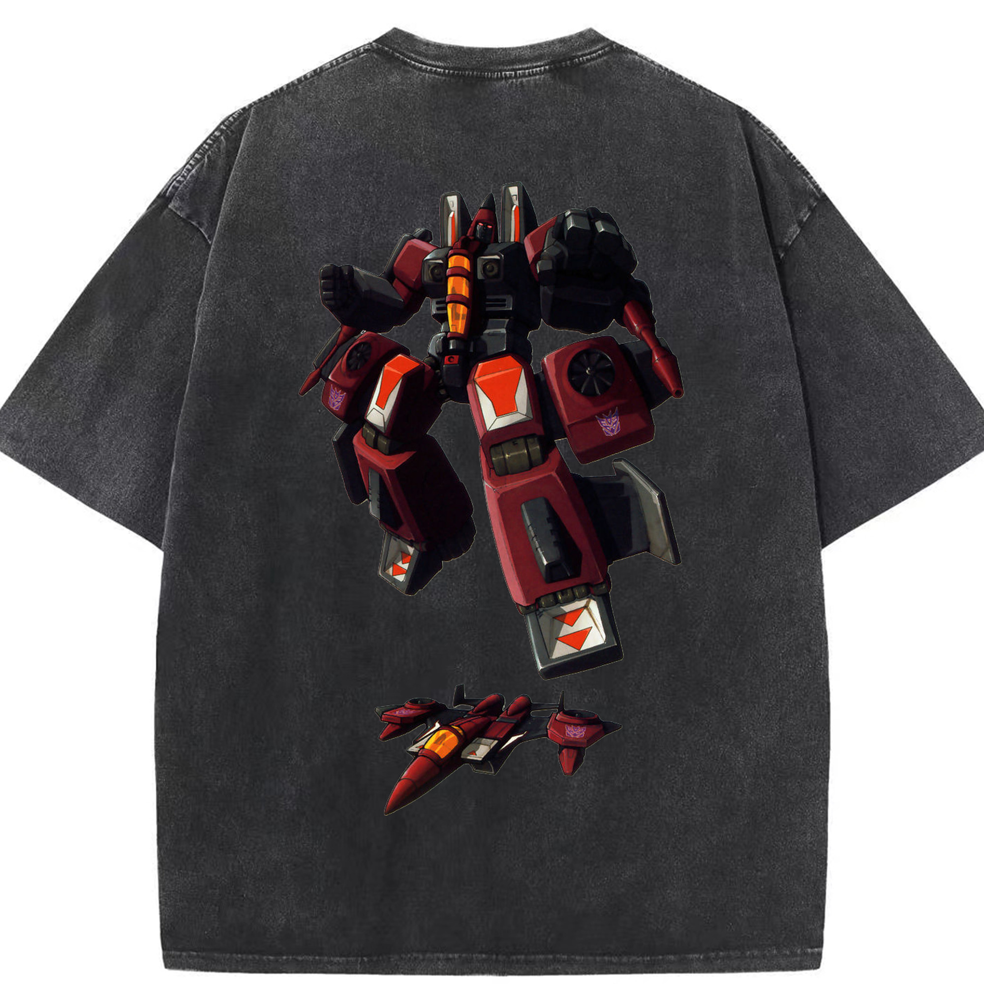 （画像用）  綿100% ヴィンテージ風 半袖Tシャツ（背面プリント）