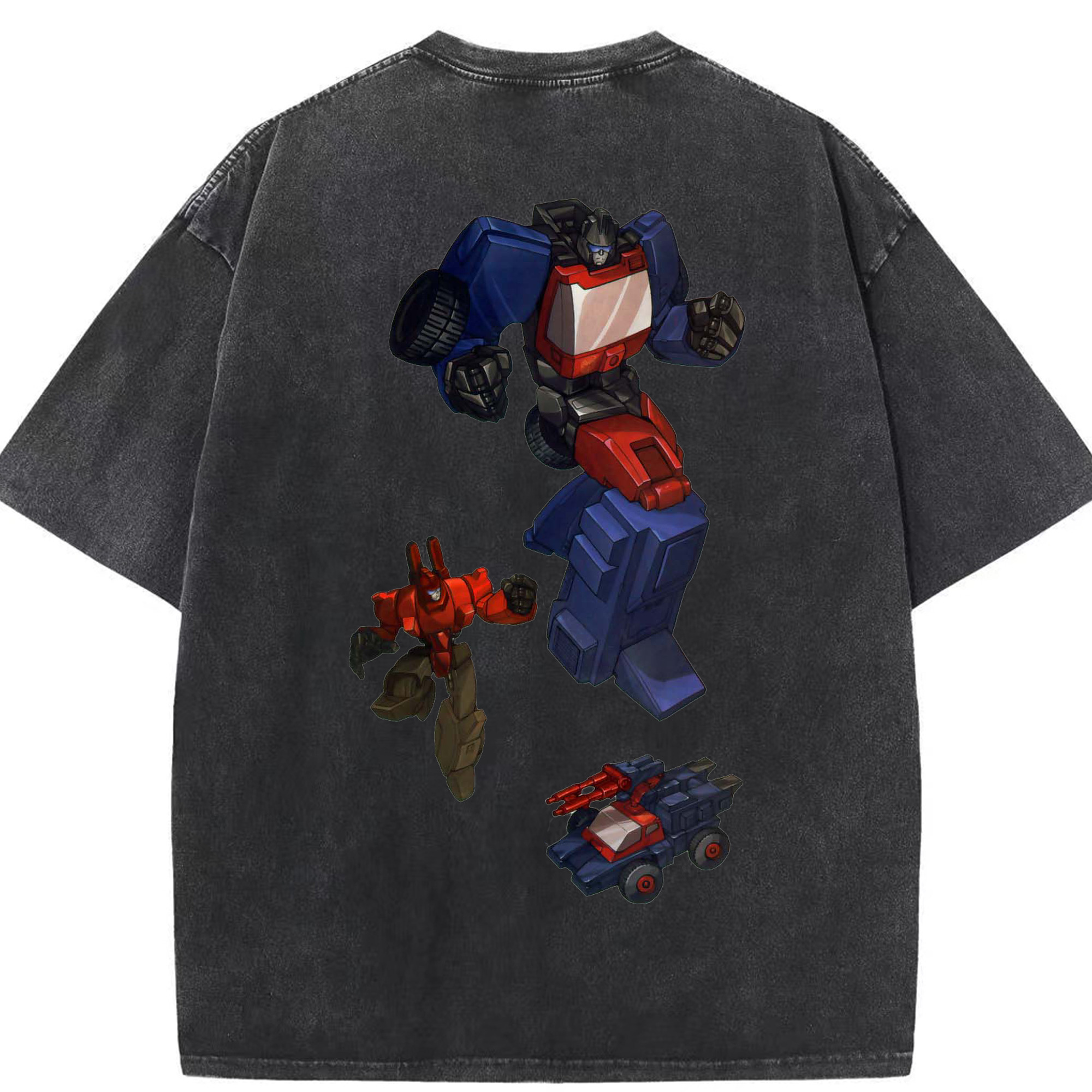 （画像用）  綿100% ヴィンテージ風 半袖Tシャツ（背面プリント）