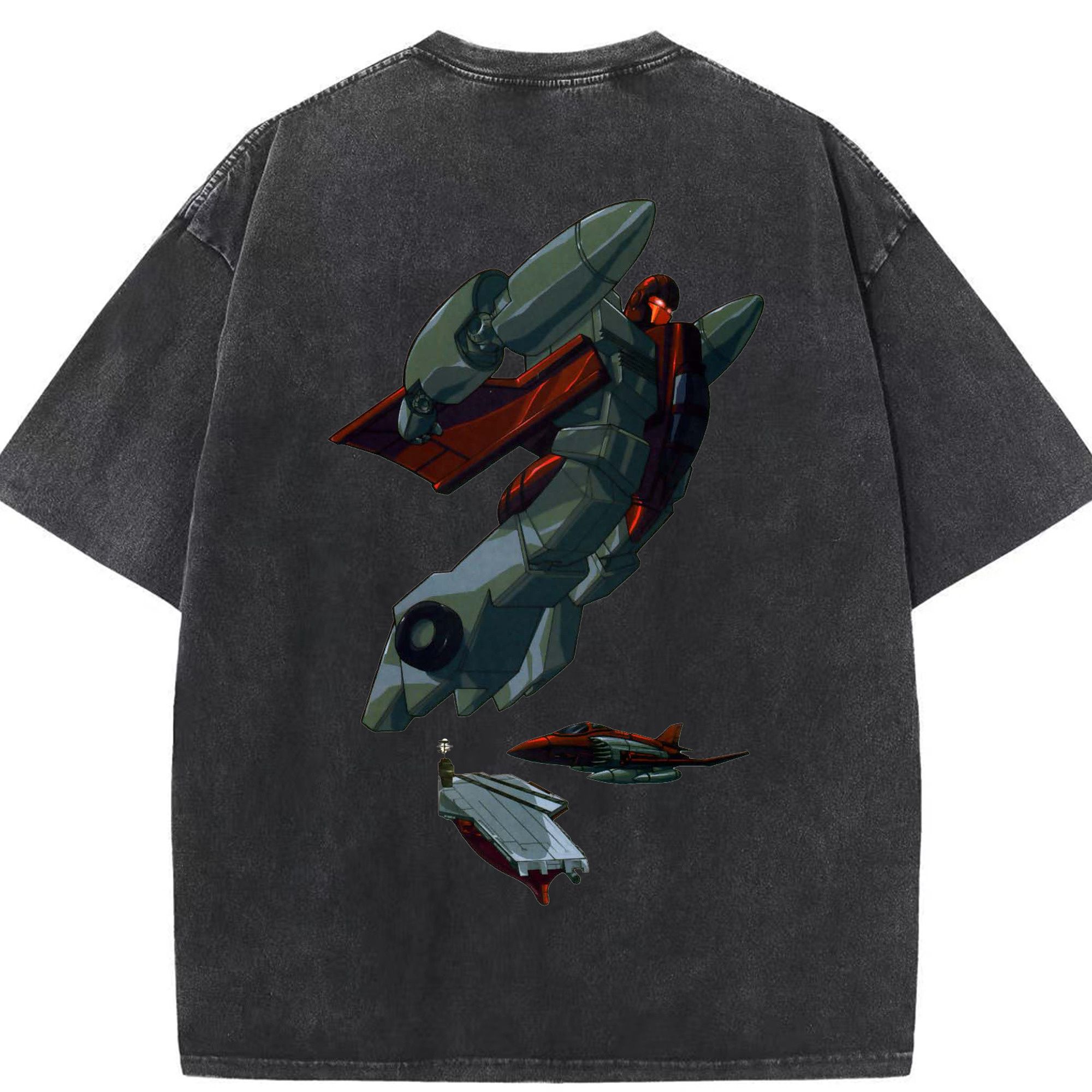 （画像用）  綿100% ヴィンテージ風 半袖Tシャツ（背面プリント）