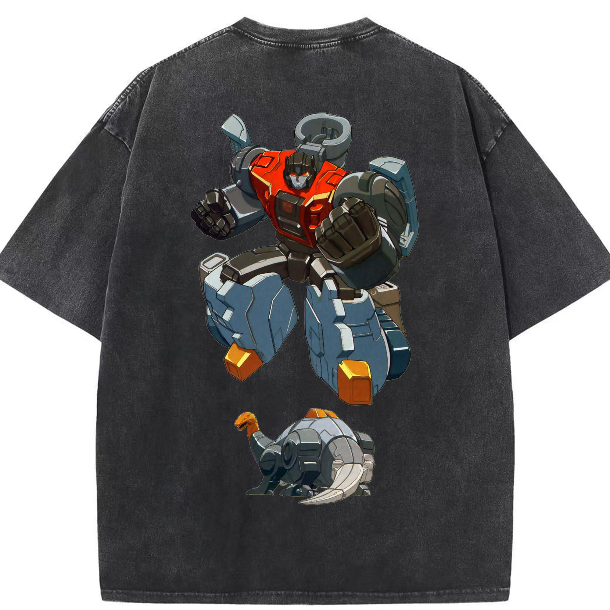（画像用）  綿100% ヴィンテージ風 半袖Tシャツ（背面プリント）