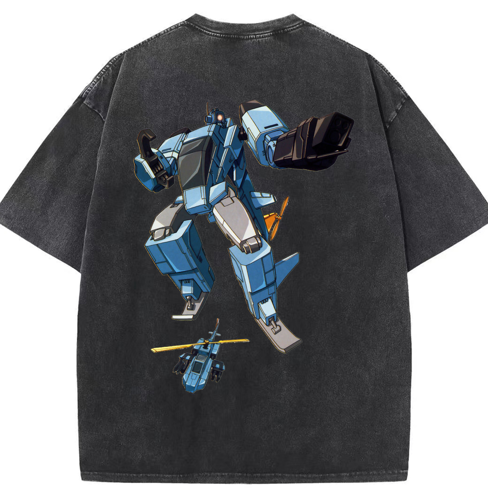 （画像用）  綿100% ヴィンテージ風 半袖Tシャツ（背面プリント）