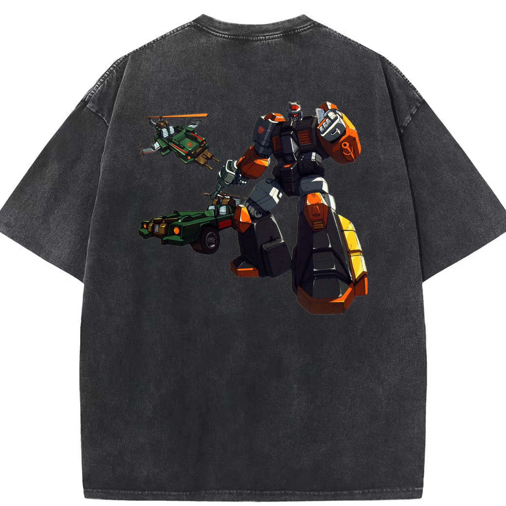 （画像用）  綿100% ヴィンテージ風 半袖Tシャツ（背面プリント）