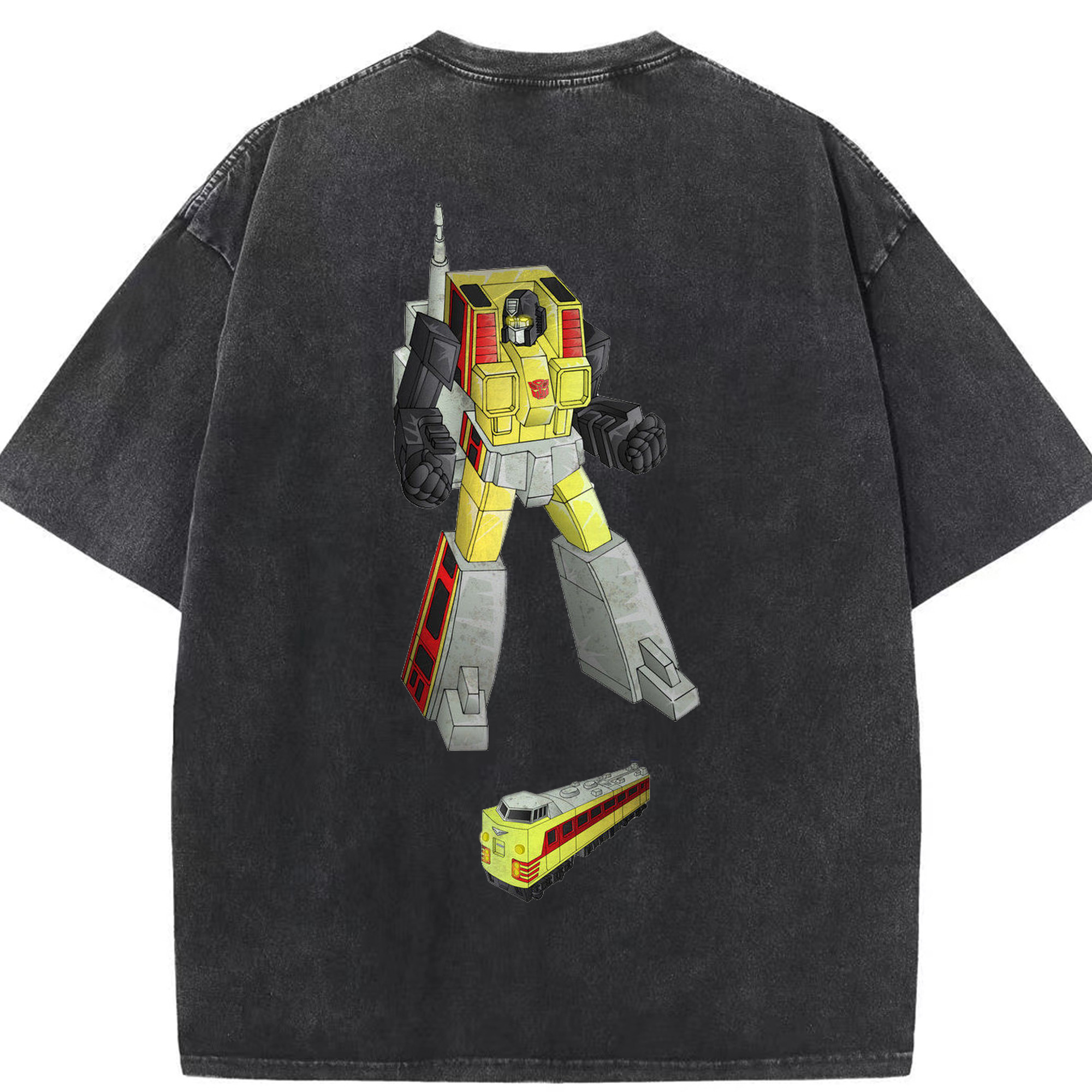 （画像用）  綿100% ヴィンテージ風 半袖Tシャツ（背面プリント）