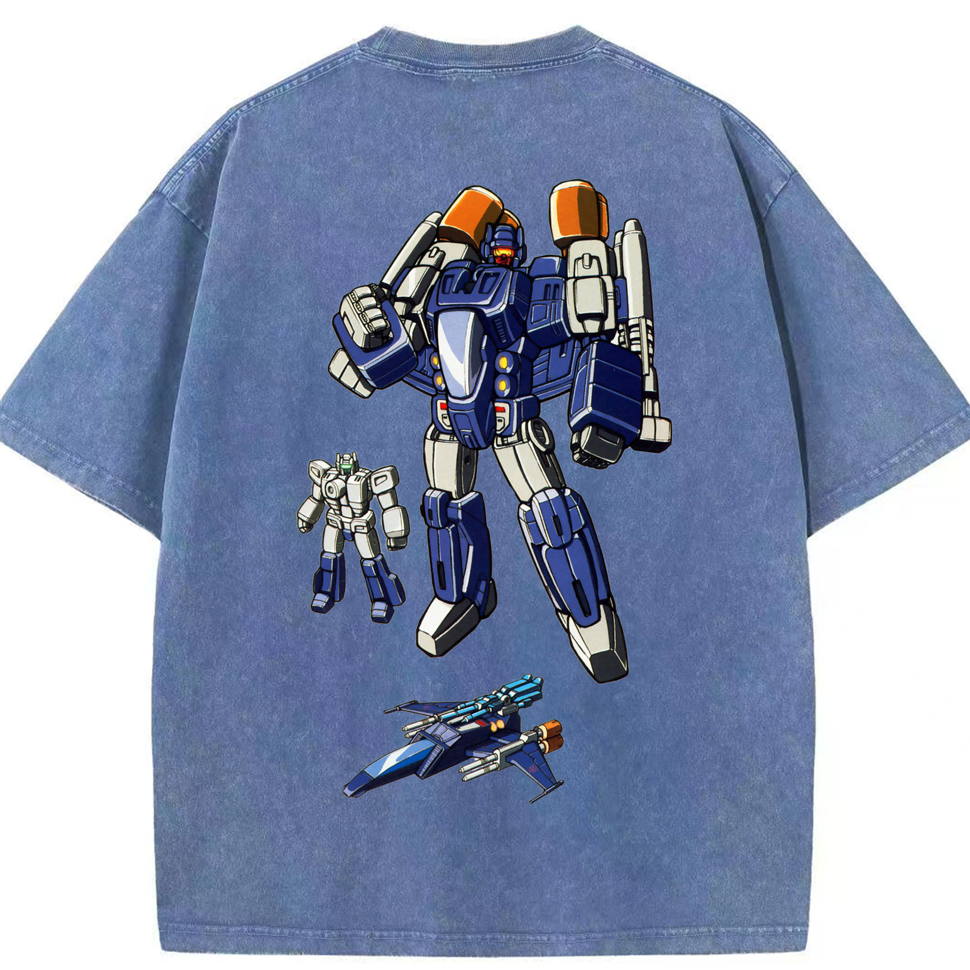 （画像用）  綿100% ヴィンテージ風 半袖Tシャツ（背面プリント）