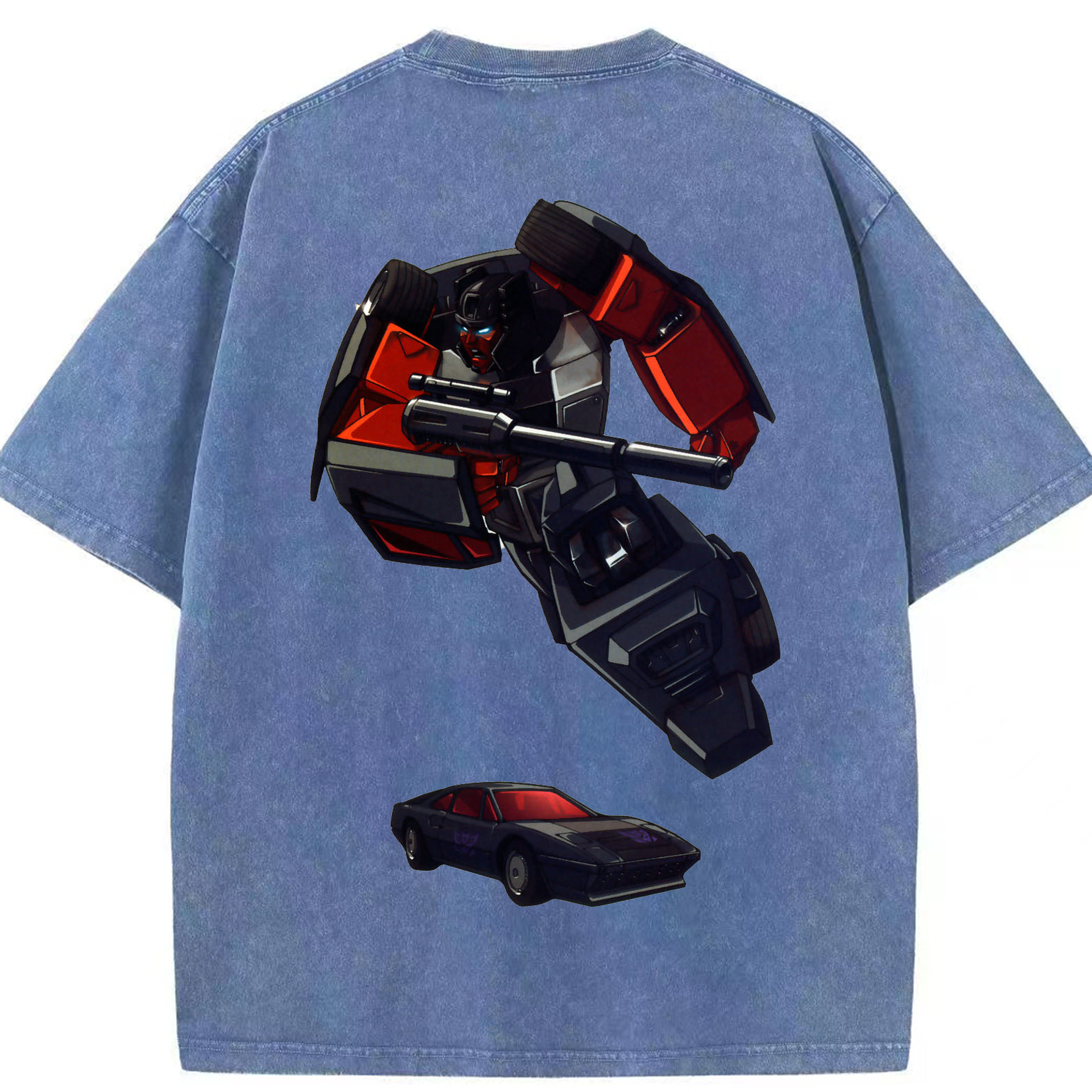（画像用）  綿100% ヴィンテージ風 半袖Tシャツ（背面プリント）