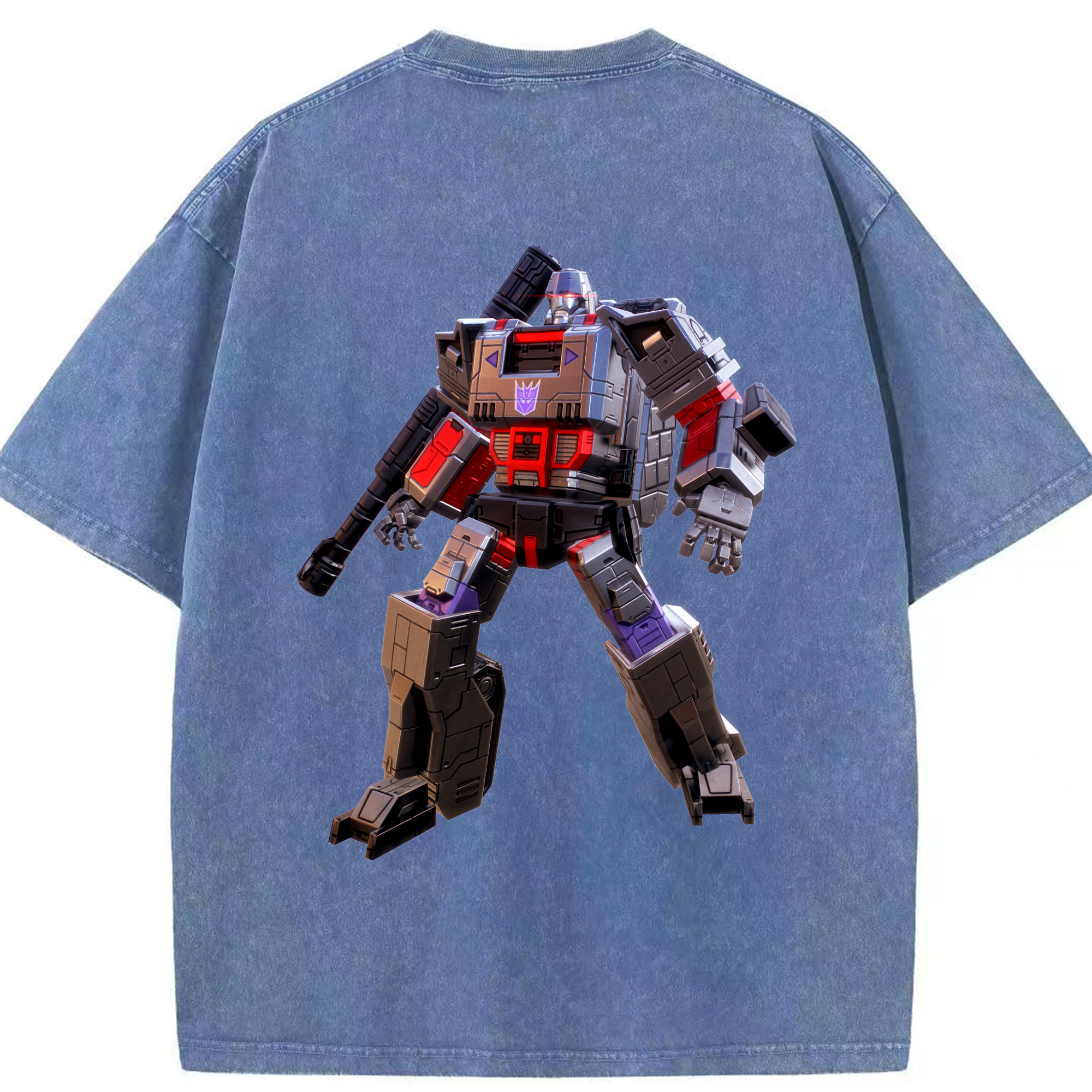 （画像用）  綿100% ヴィンテージ風 半袖Tシャツ（背面プリント）