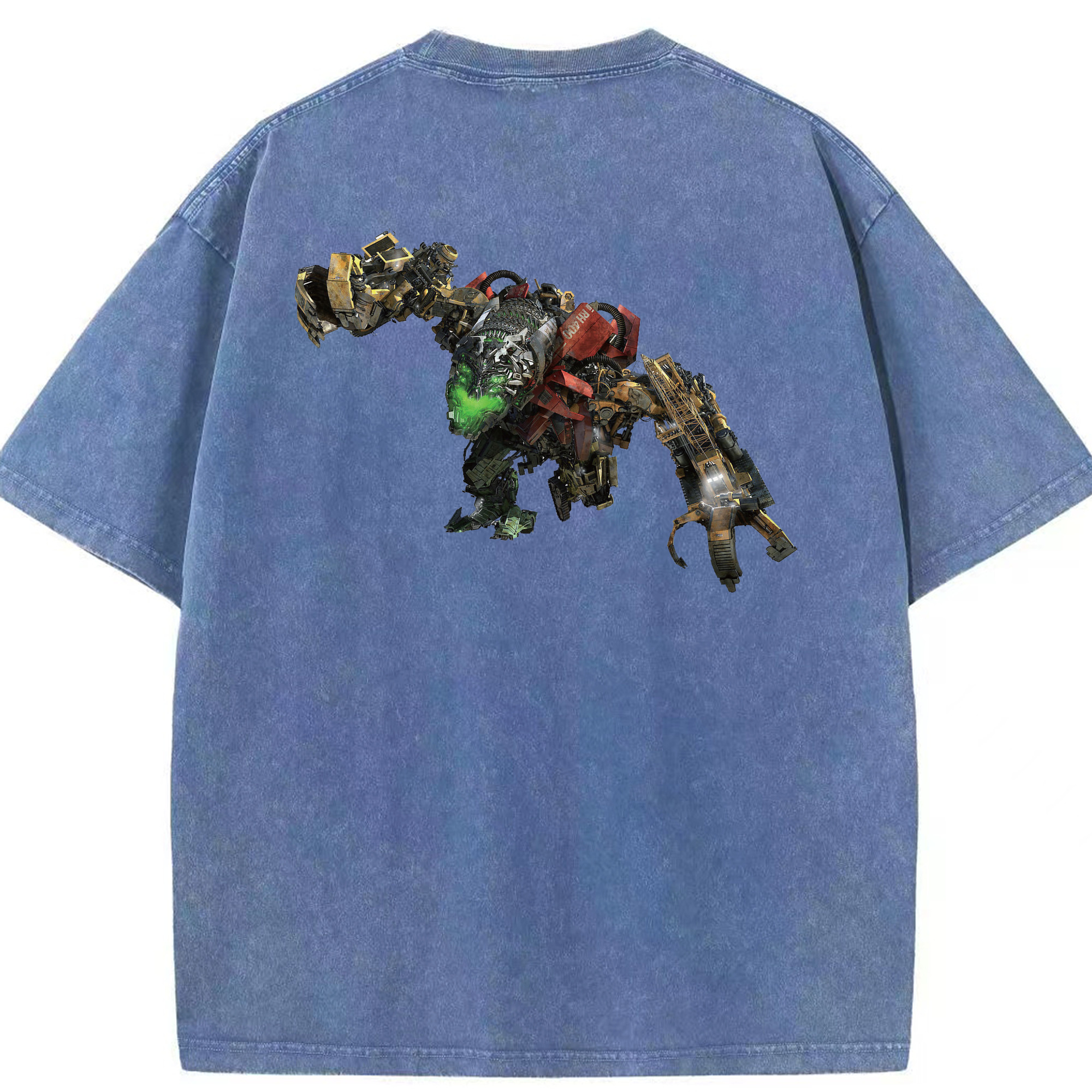 （画像用）  綿100% ヴィンテージ風 半袖Tシャツ（背面プリント）