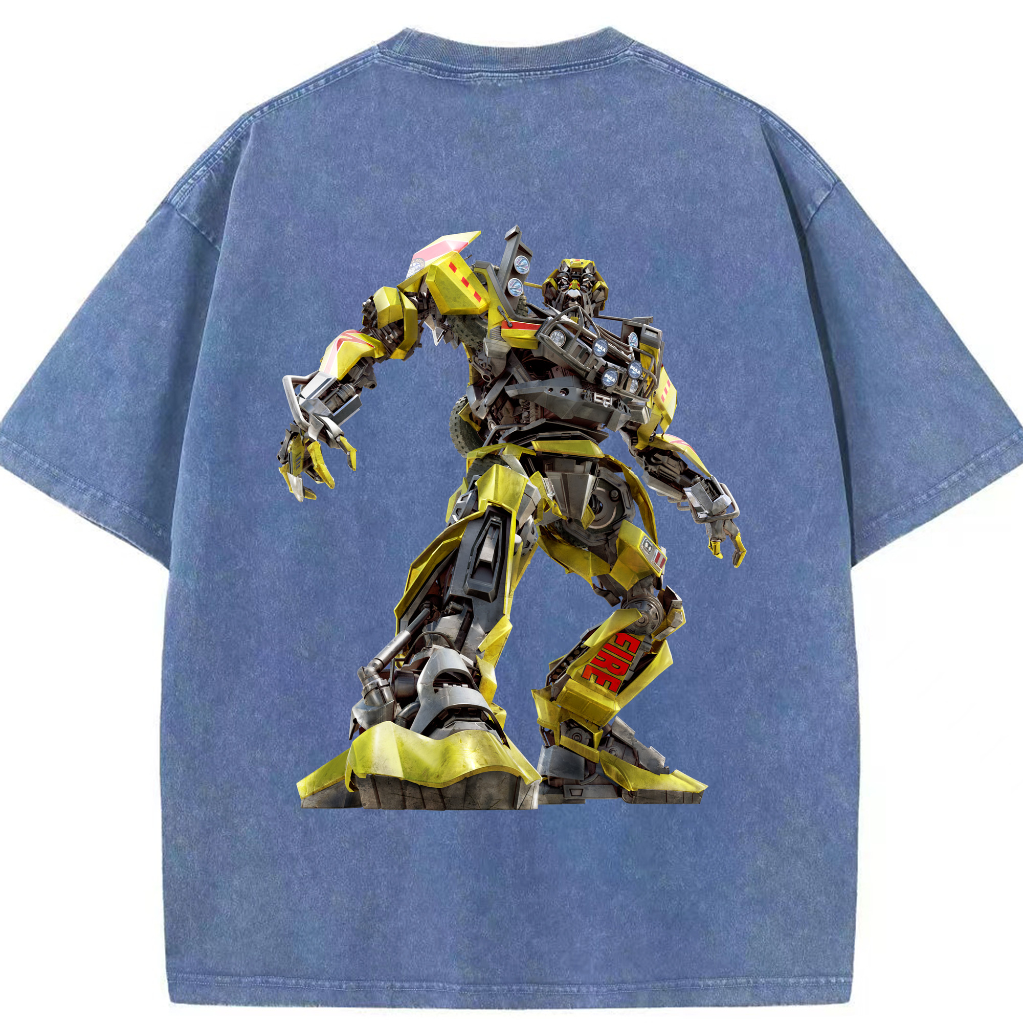 （画像用）  綿100% ヴィンテージ風 半袖Tシャツ（背面プリント）