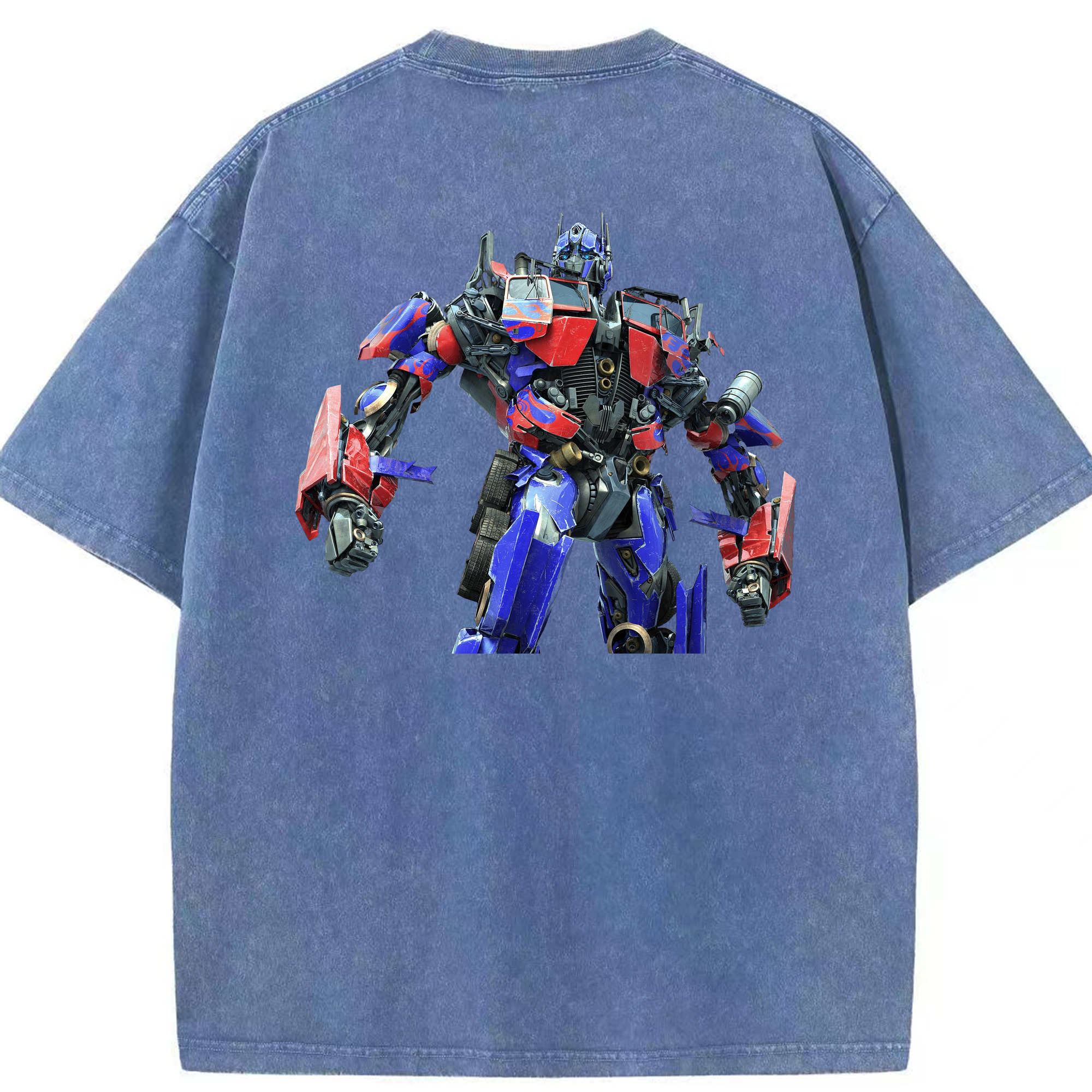 （画像用）  綿100% ヴィンテージ風 半袖Tシャツ（背面プリント）