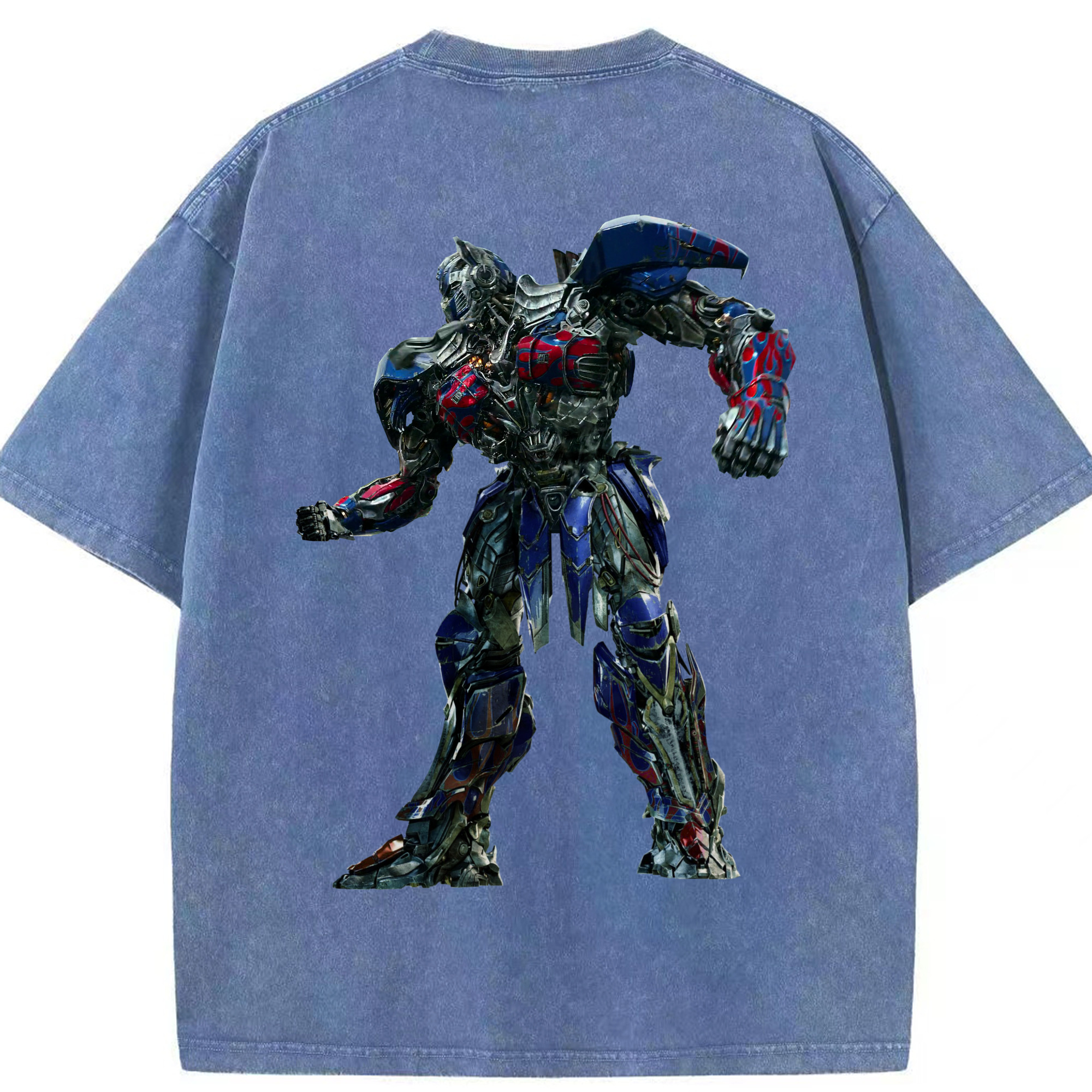 （画像用）  綿100% ヴィンテージ風 半袖Tシャツ（背面プリント）