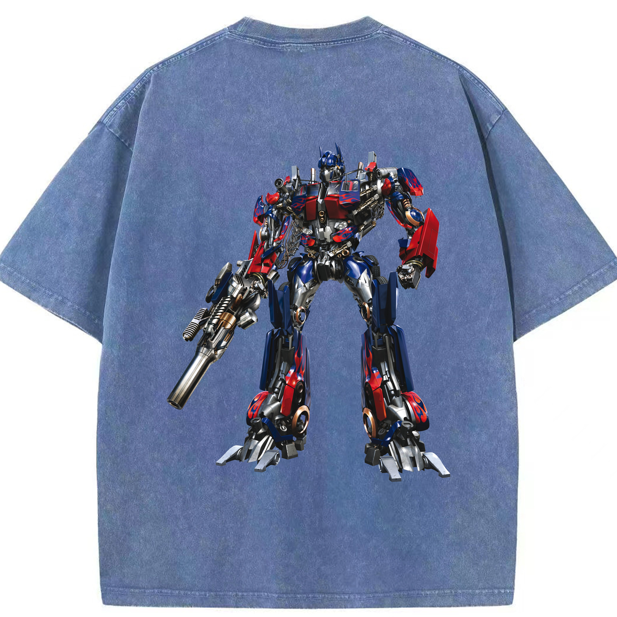 （画像用）  綿100% ヴィンテージ風 半袖Tシャツ（背面プリント）