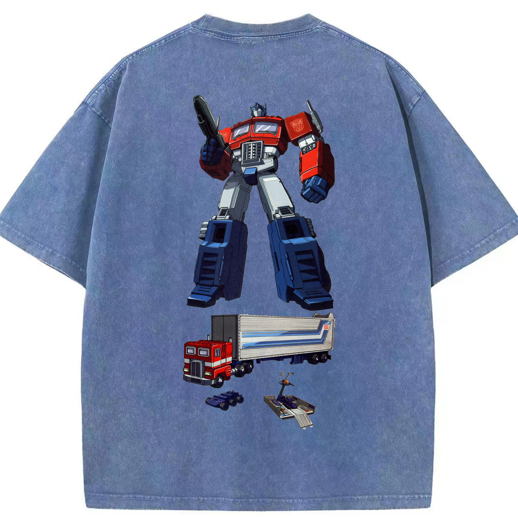 （画像用）  綿100% ヴィンテージ風 半袖Tシャツ（背面プリント）
