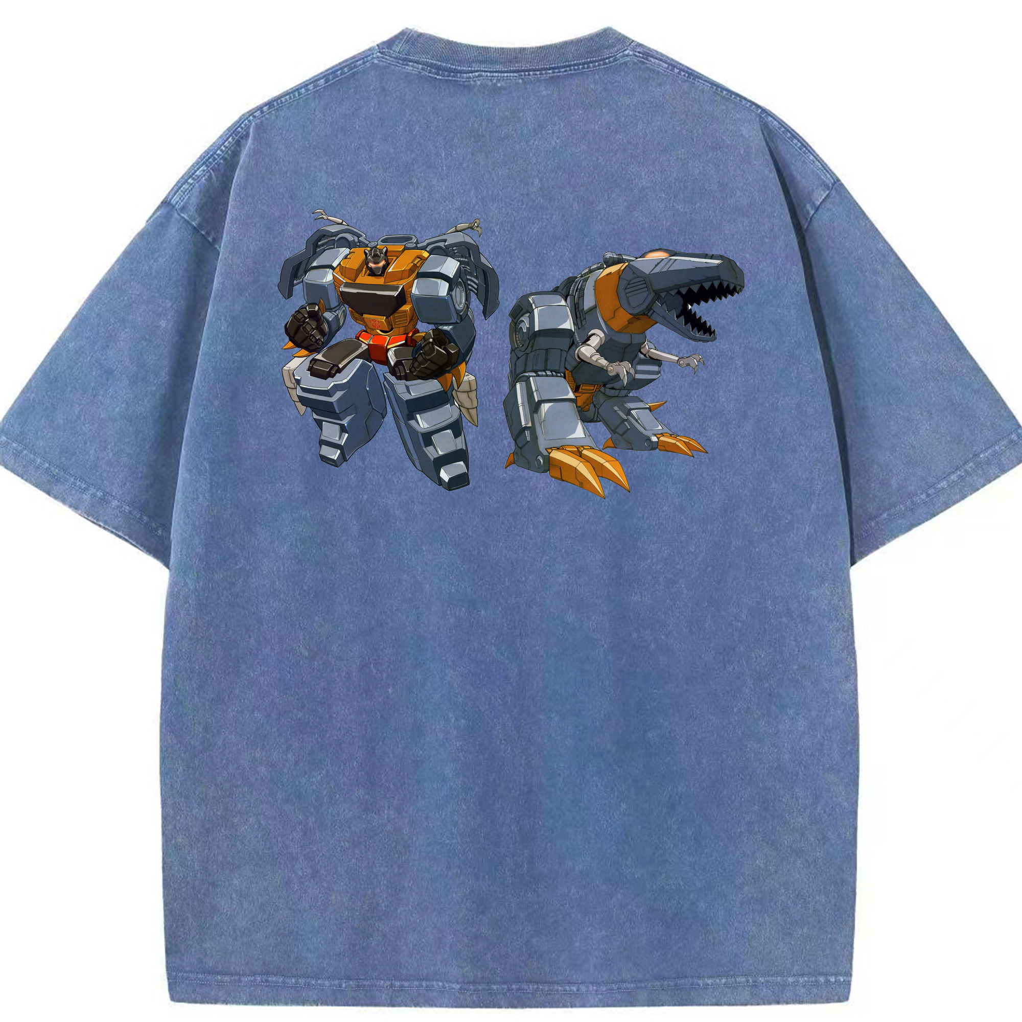 （画像用）  綿100% ヴィンテージ風 半袖Tシャツ（背面プリント）