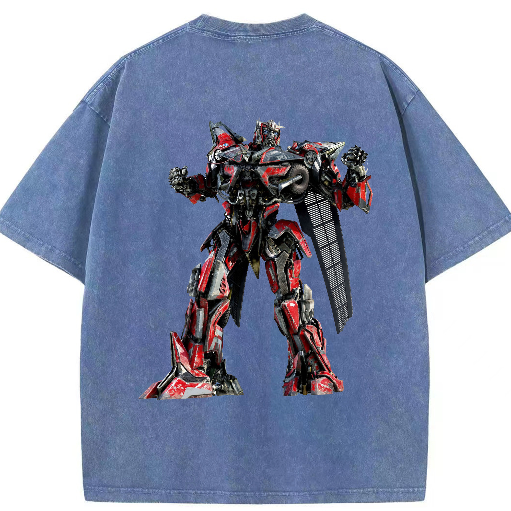 （画像用）  綿100% ヴィンテージ風 半袖Tシャツ（背面プリント）