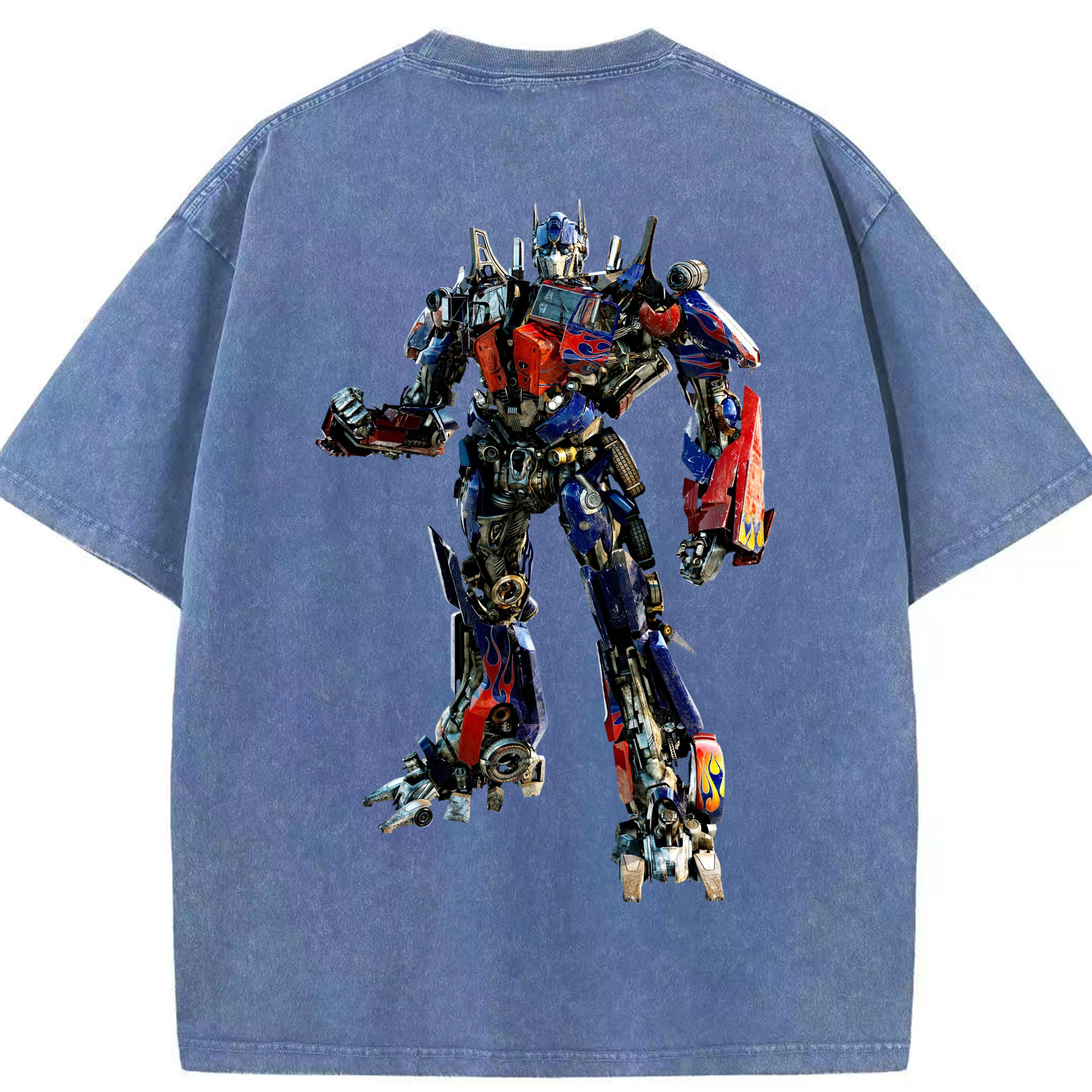 （画像用）  綿100% ヴィンテージ風 半袖Tシャツ（背面プリント）