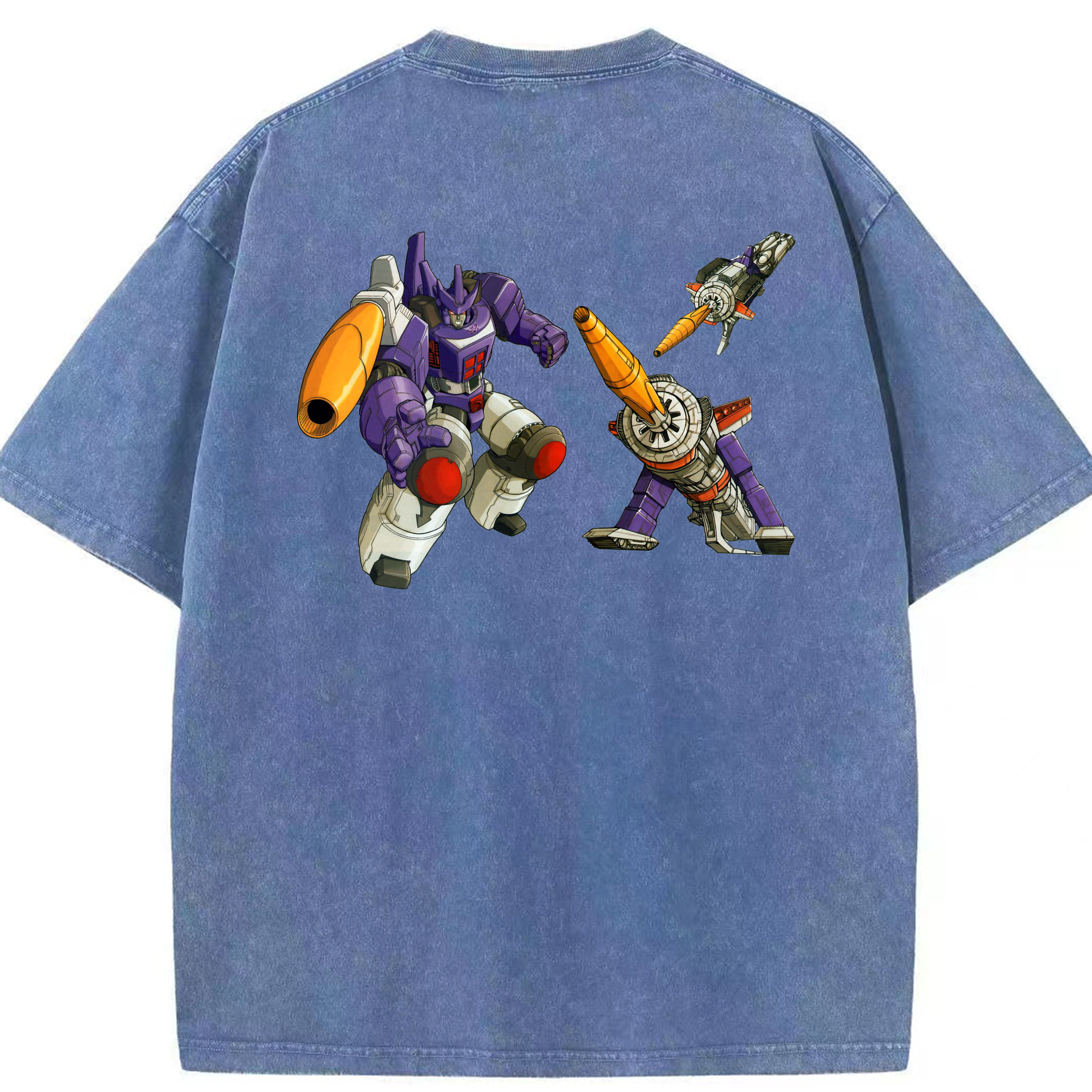 （画像用）  綿100% ヴィンテージ風 半袖Tシャツ（背面プリント）