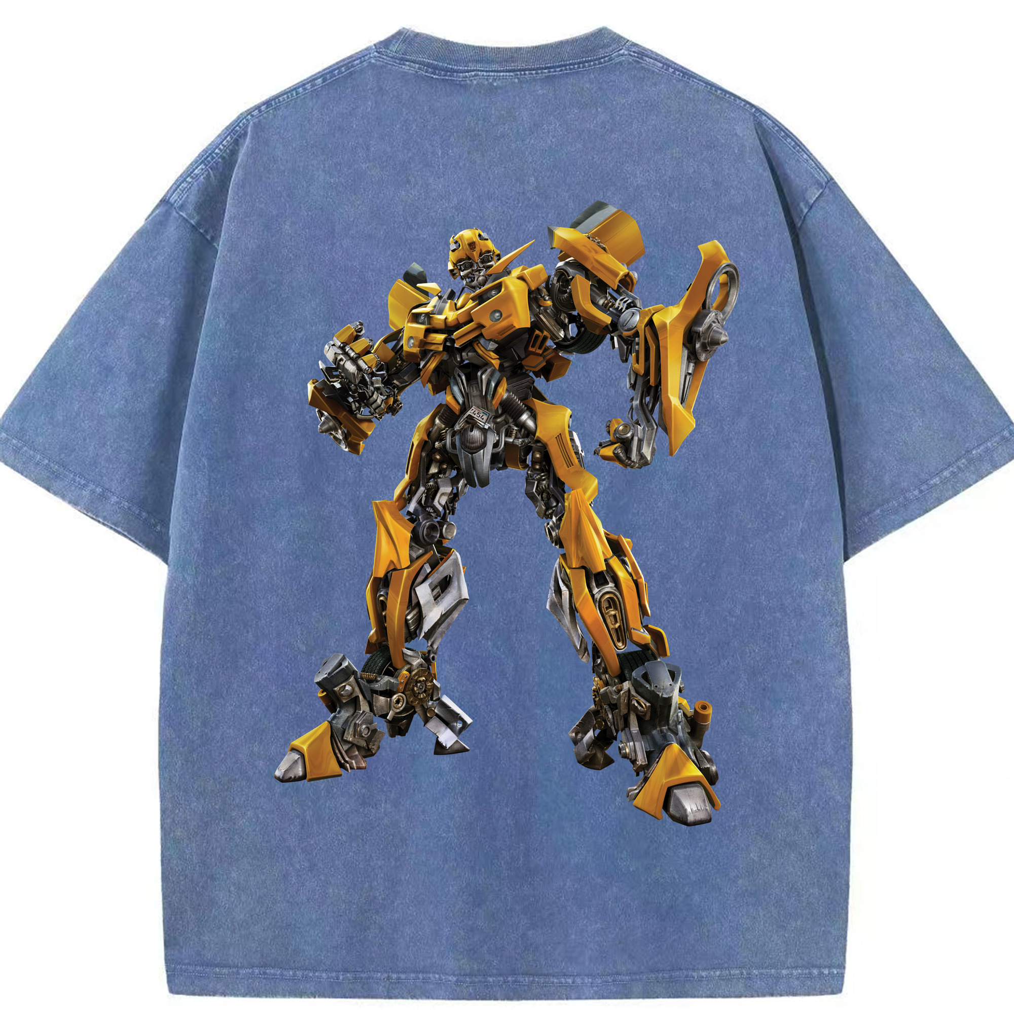 （画像用）  綿100% ヴィンテージ風 半袖Tシャツ（背面プリント）