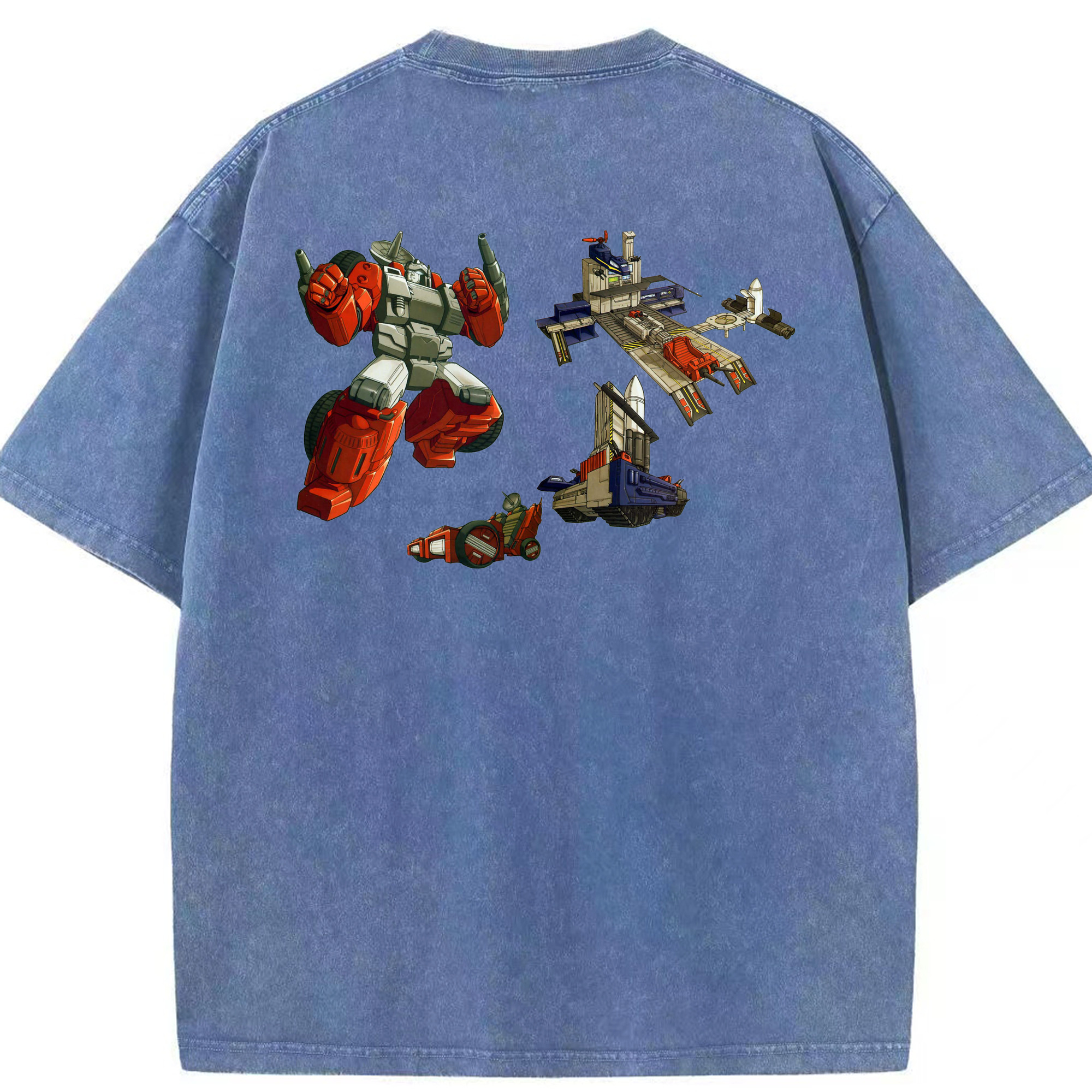 （画像用）  綿100% ヴィンテージ風 半袖Tシャツ（背面プリント）