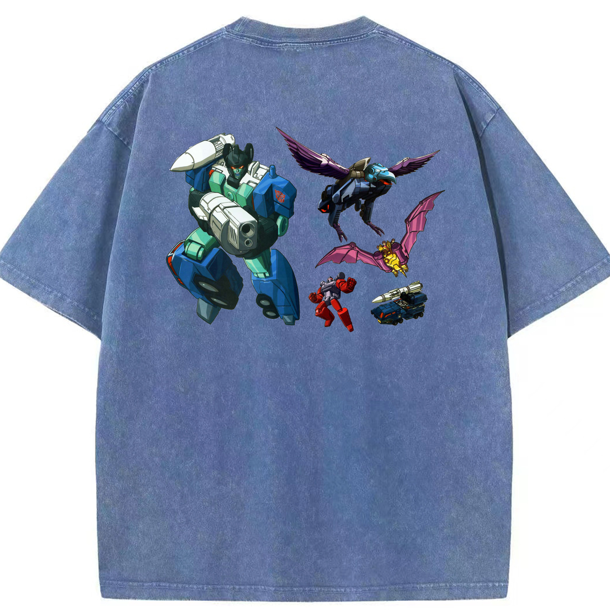 （画像用）  綿100% ヴィンテージ風 半袖Tシャツ（背面プリント）