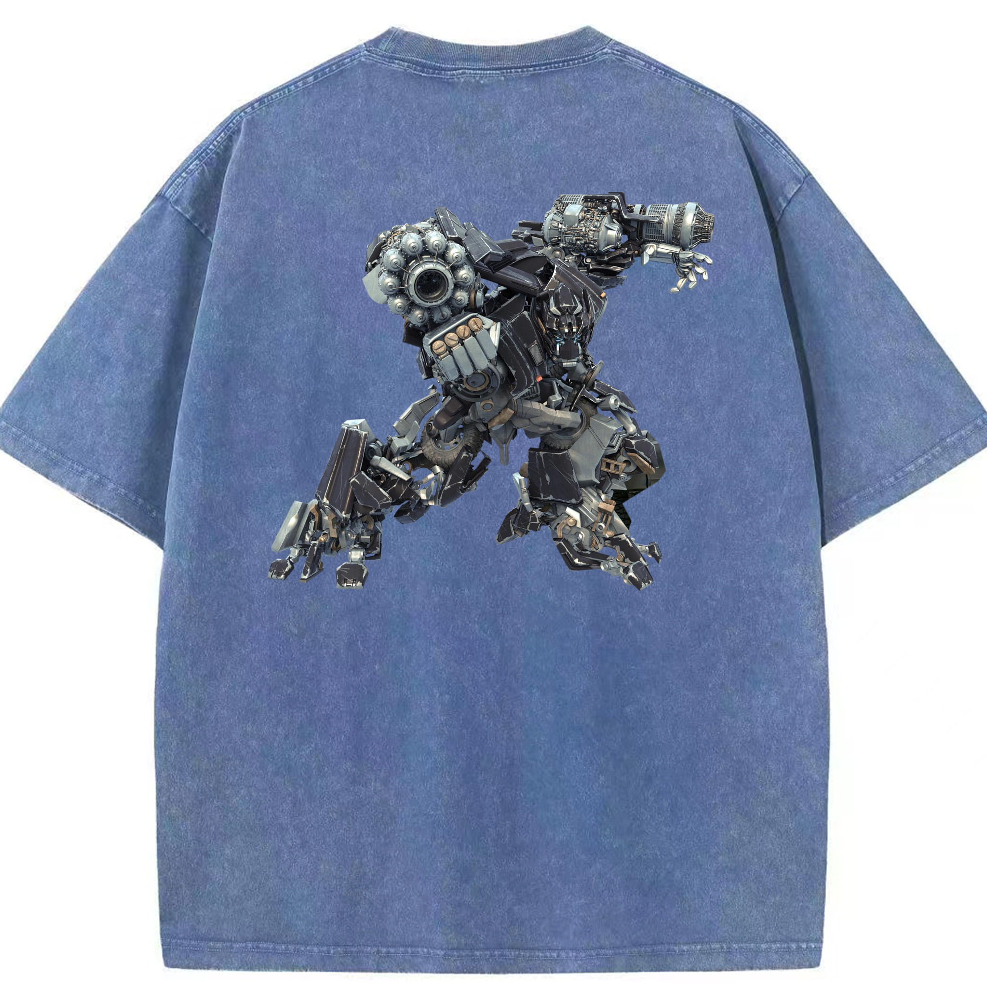 （画像用）  綿100% ヴィンテージ風 半袖Tシャツ（背面プリント）