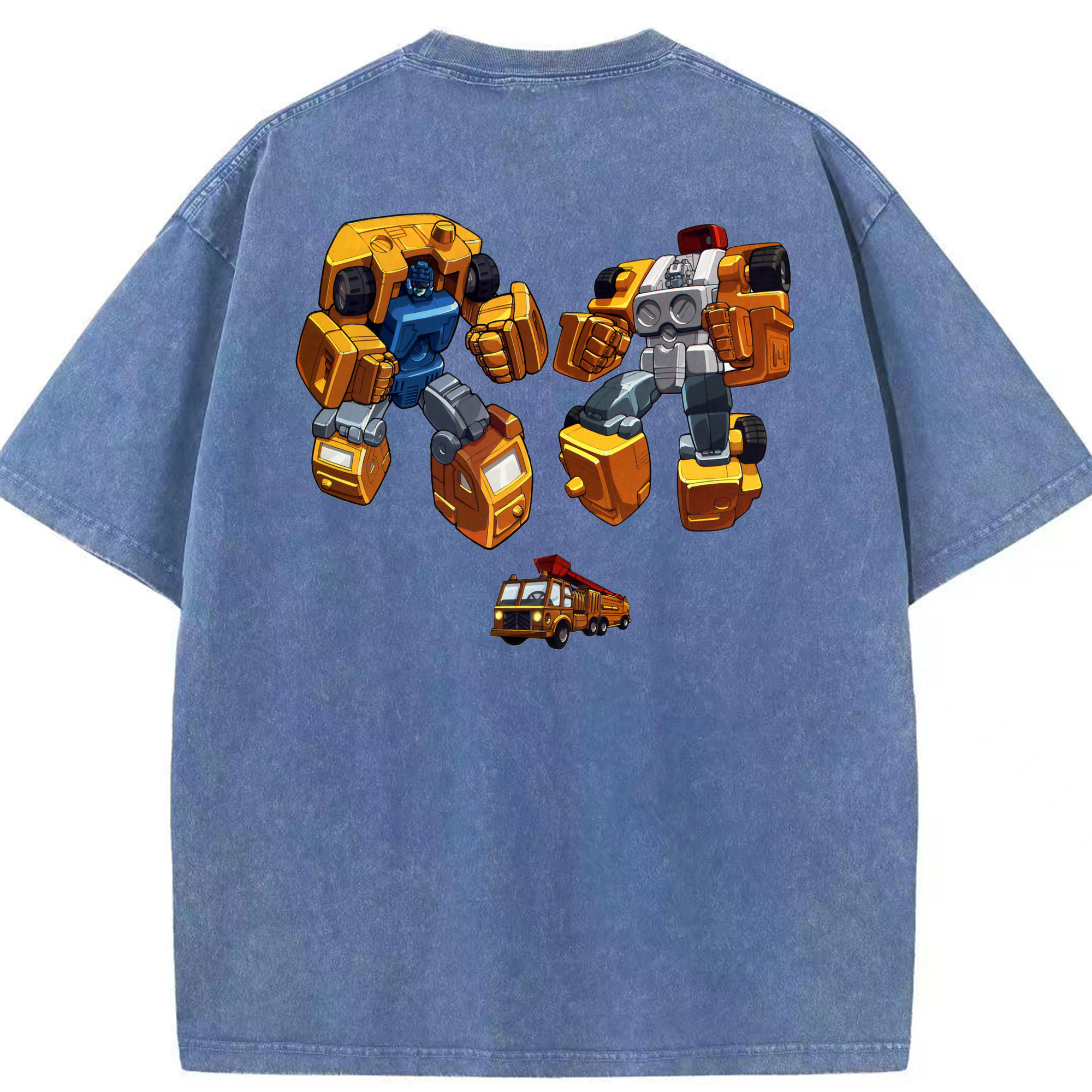 （画像用）  綿100% ヴィンテージ風 半袖Tシャツ（背面プリント）