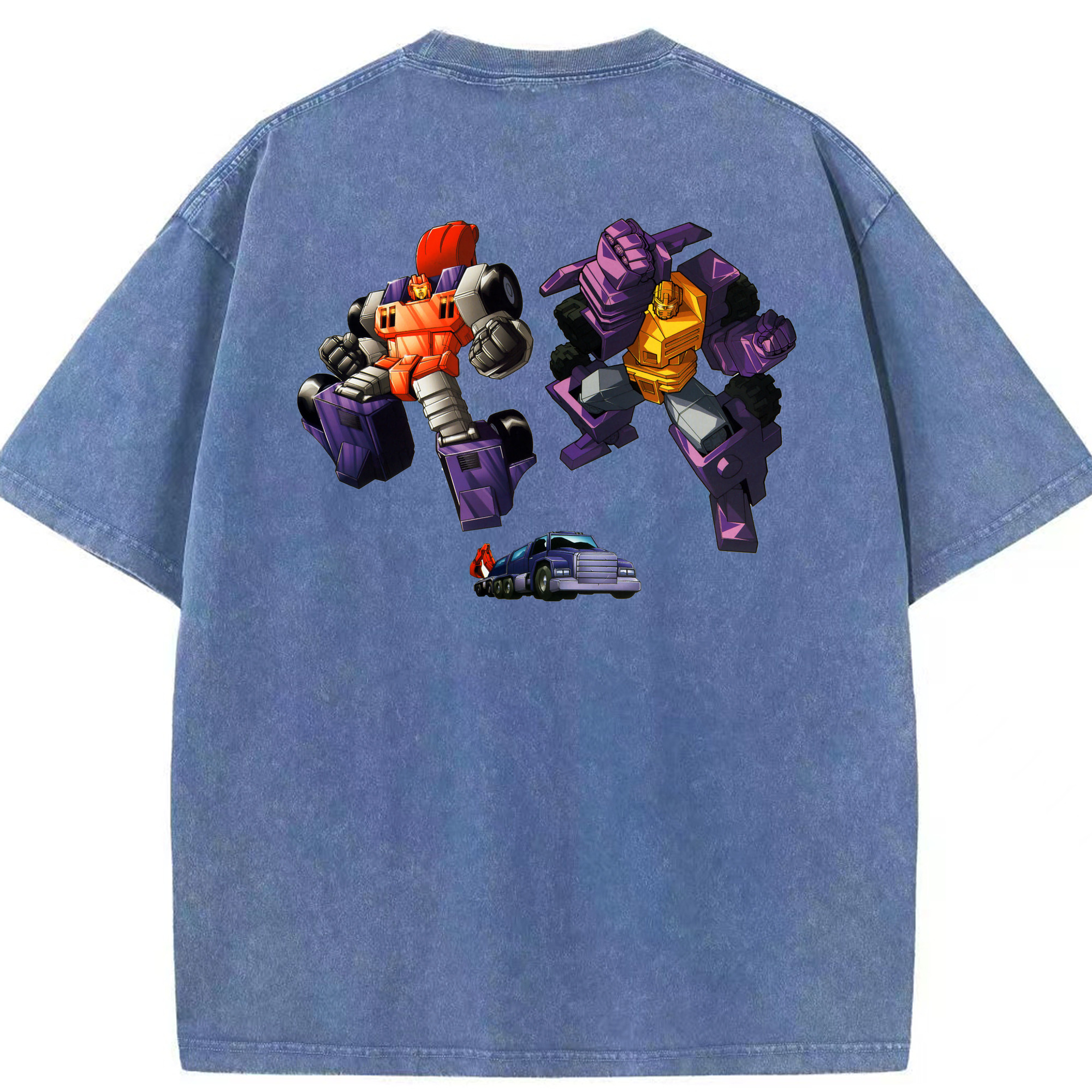 （画像用）  綿100% ヴィンテージ風 半袖Tシャツ（背面プリント）