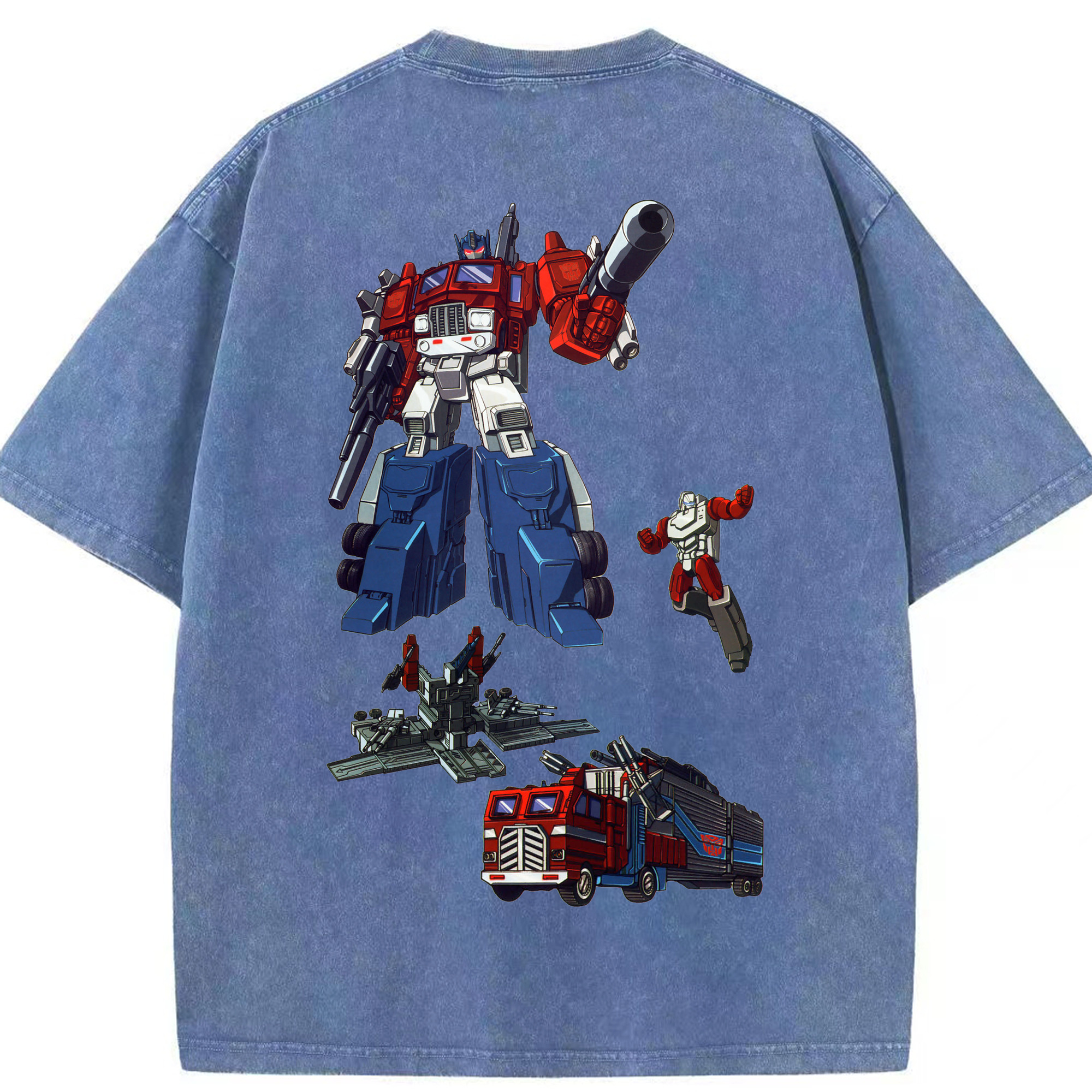 （画像用）  綿100% ヴィンテージ風 半袖Tシャツ（背面プリント）