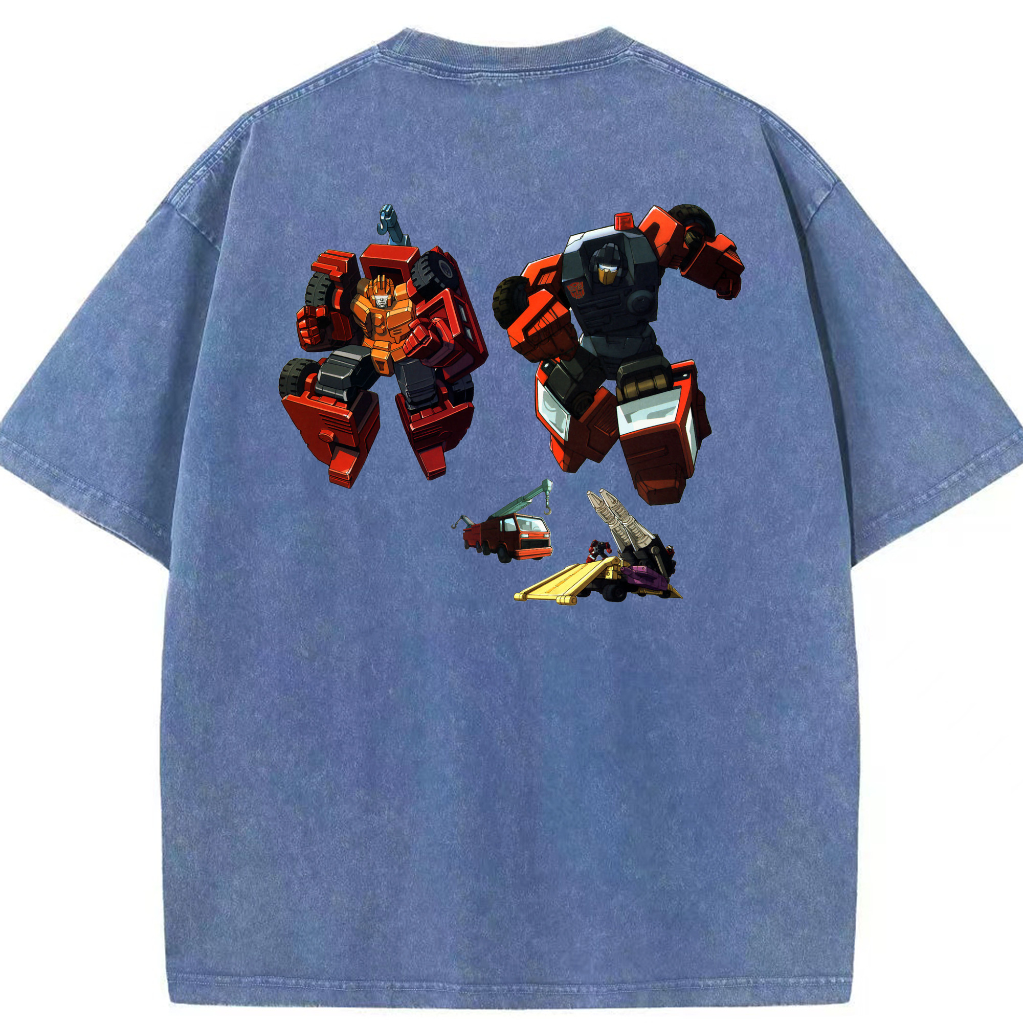 （画像用）  綿100% ヴィンテージ風 半袖Tシャツ（背面プリント）