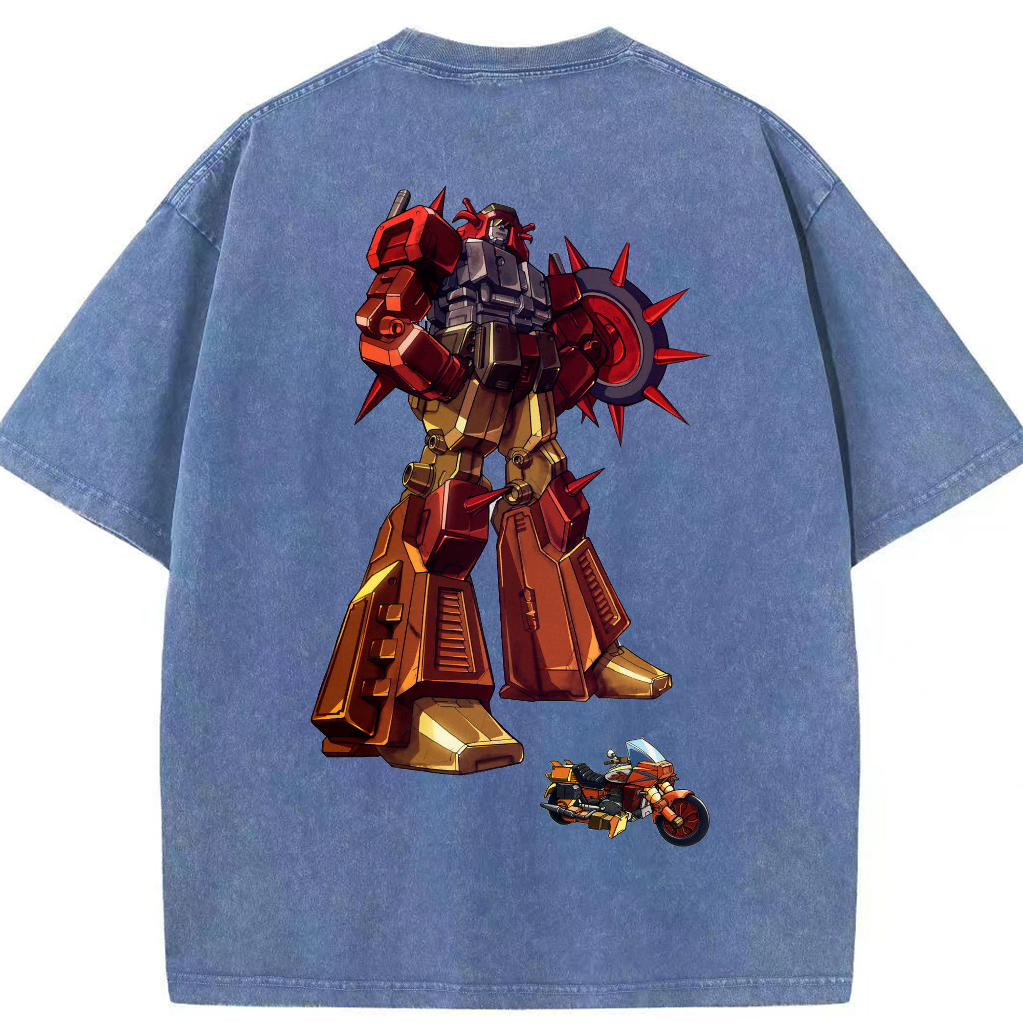 （画像用）  綿100% ヴィンテージ風 半袖Tシャツ（背面プリント）