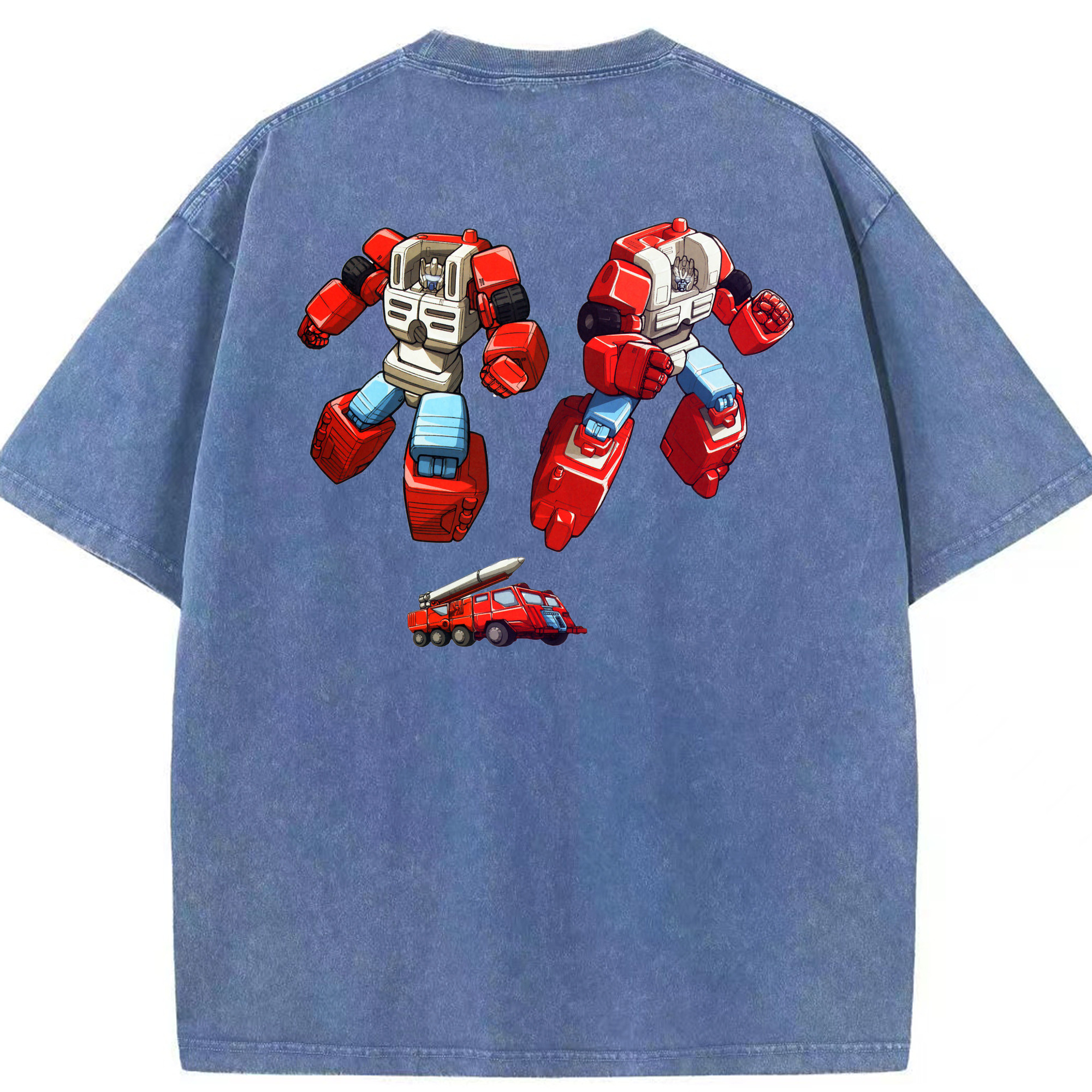（画像用）  綿100% ヴィンテージ風 半袖Tシャツ（背面プリント）