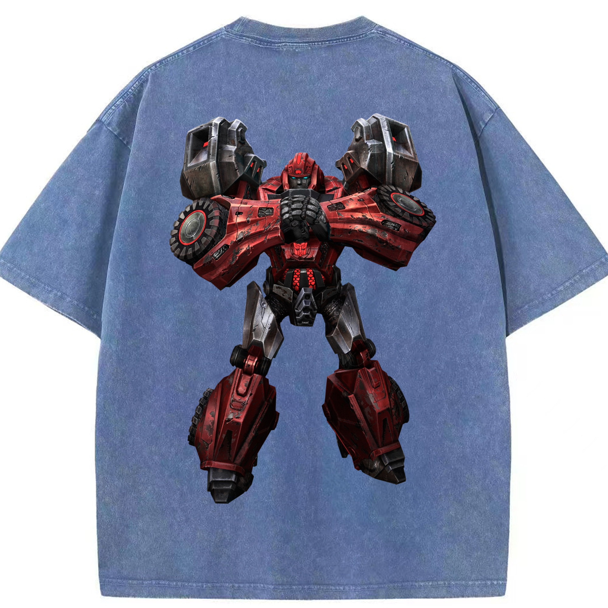 （画像用）  綿100% ヴィンテージ風 半袖Tシャツ（背面プリント）