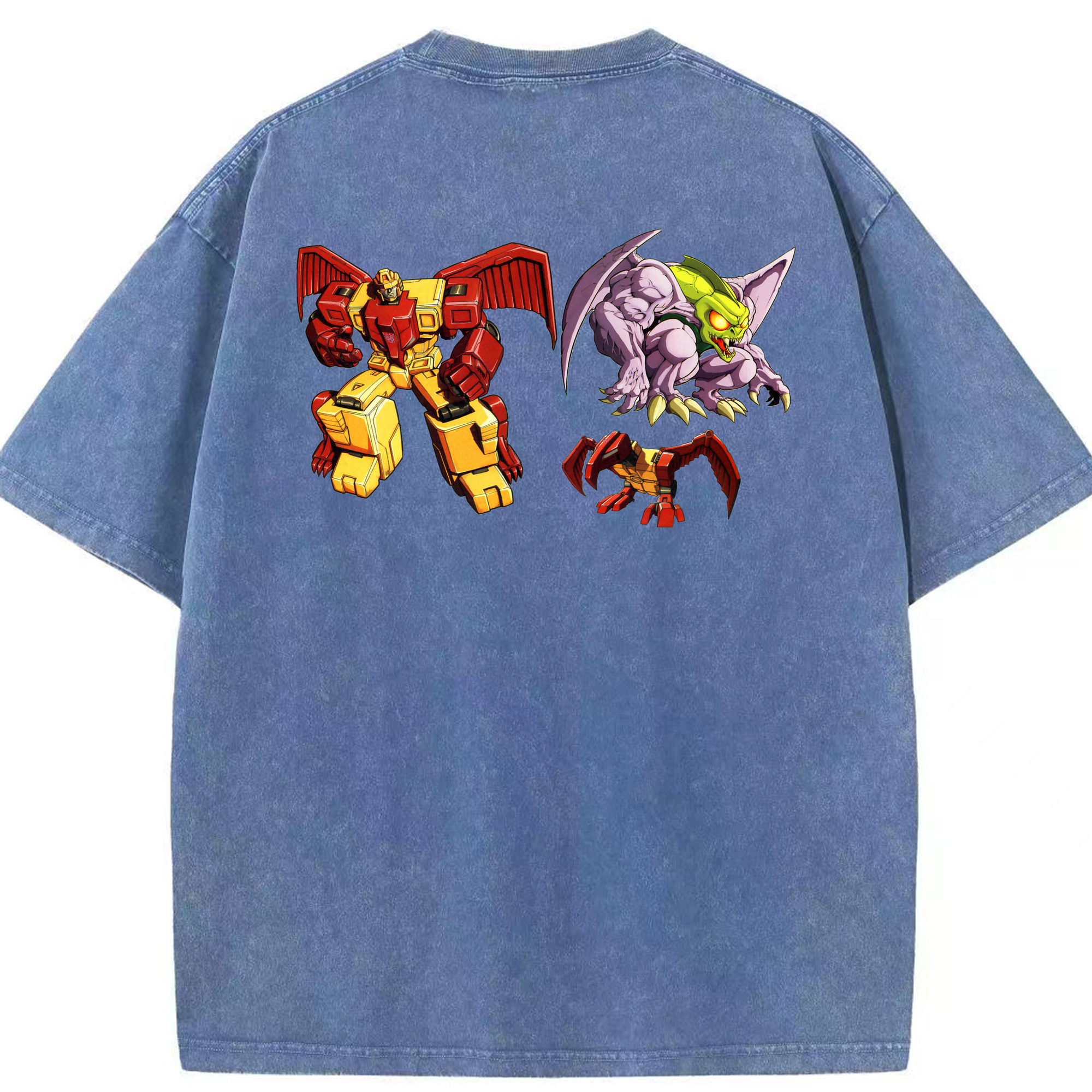 （画像用）  綿100% ヴィンテージ風 半袖Tシャツ（背面プリント）
