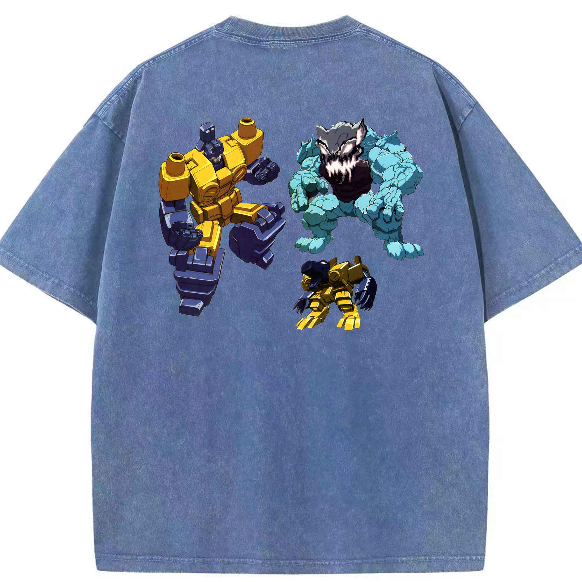 （画像用）  綿100% ヴィンテージ風 半袖Tシャツ（背面プリント）