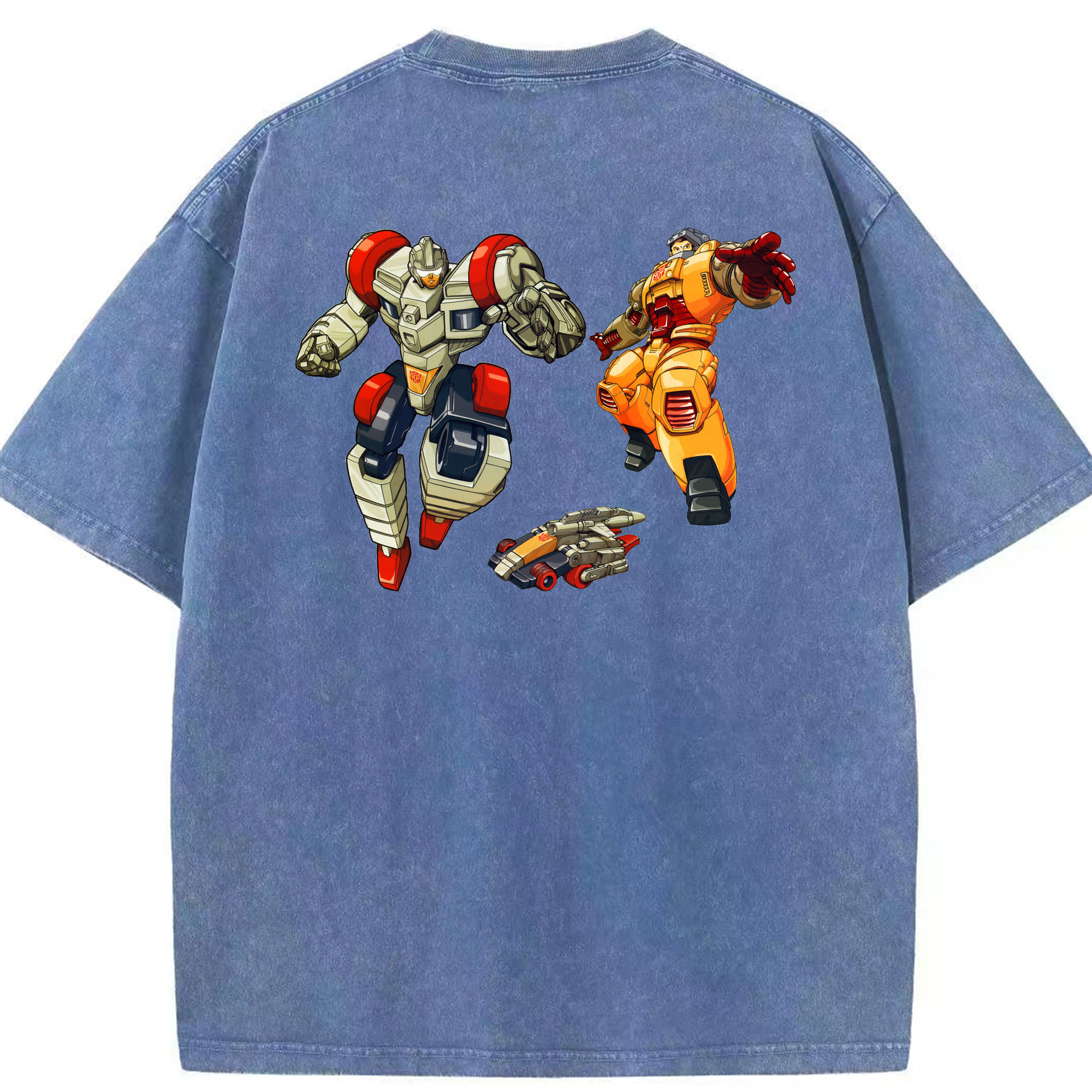 （画像用）  綿100% ヴィンテージ風 半袖Tシャツ（背面プリント）