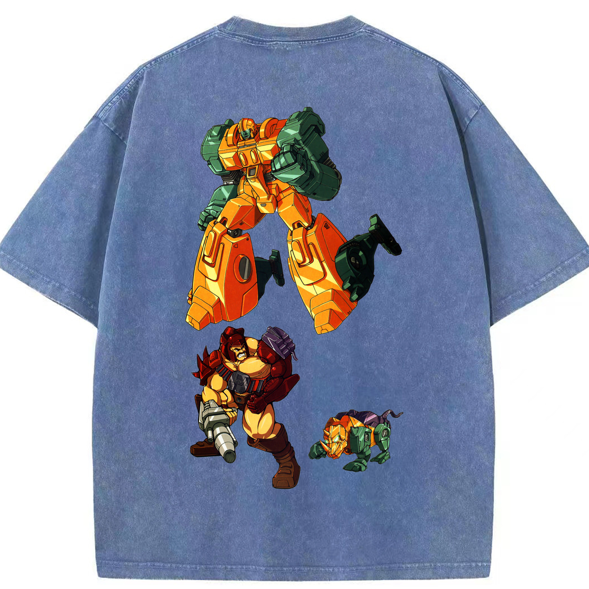（画像用）  綿100% ヴィンテージ風 半袖Tシャツ（背面プリント）