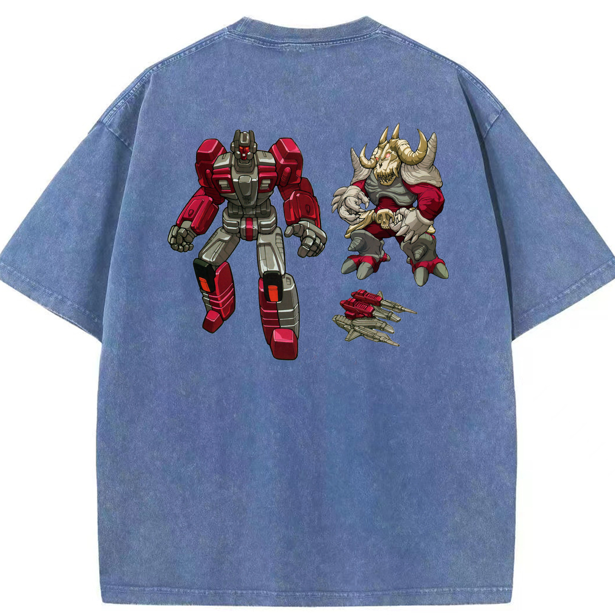 （画像用）  綿100% ヴィンテージ風 半袖Tシャツ（背面プリント）